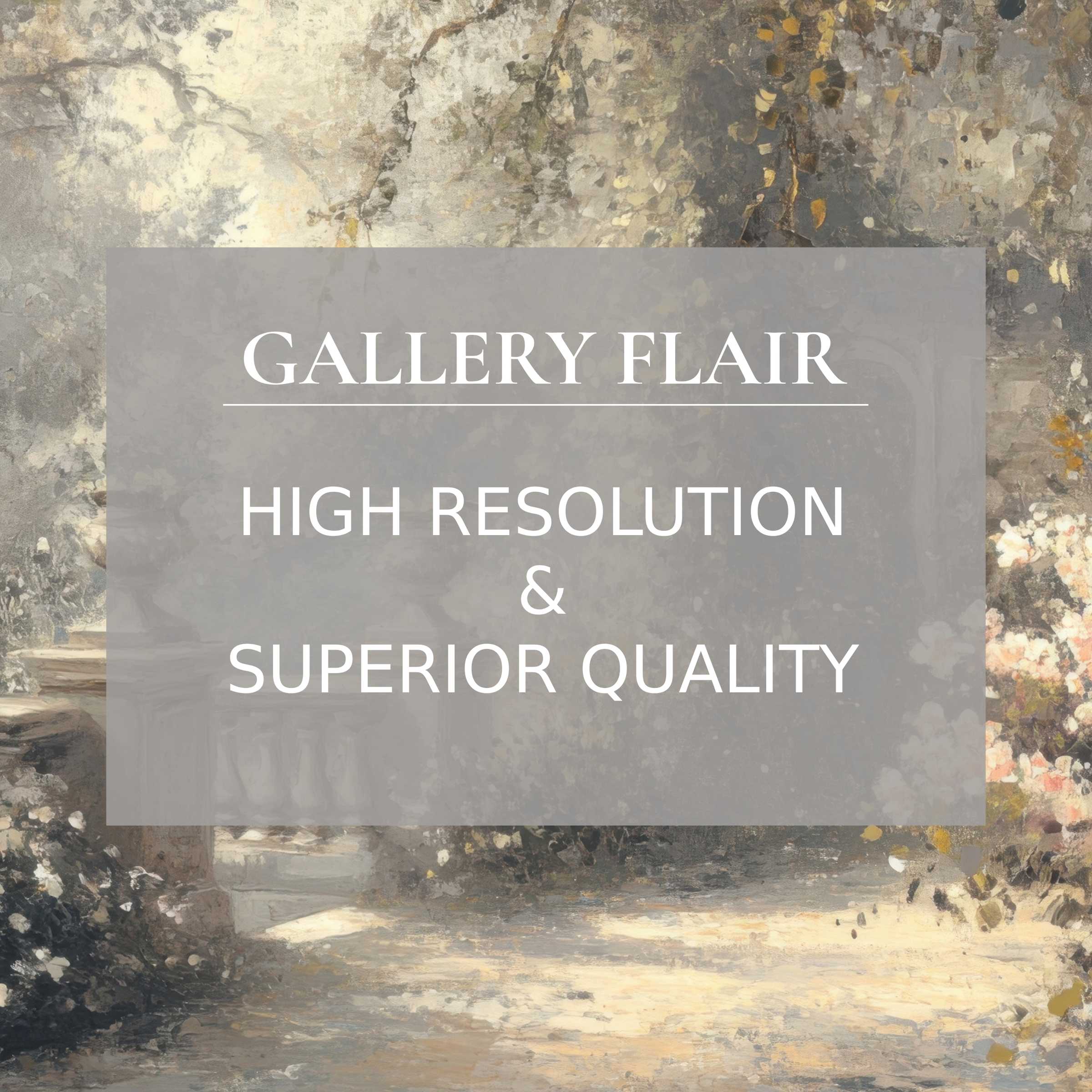 Wallpaper for Mac and PC with serene, vintage garden scene high-resolution digital download elevating the aesthetics of any workspace