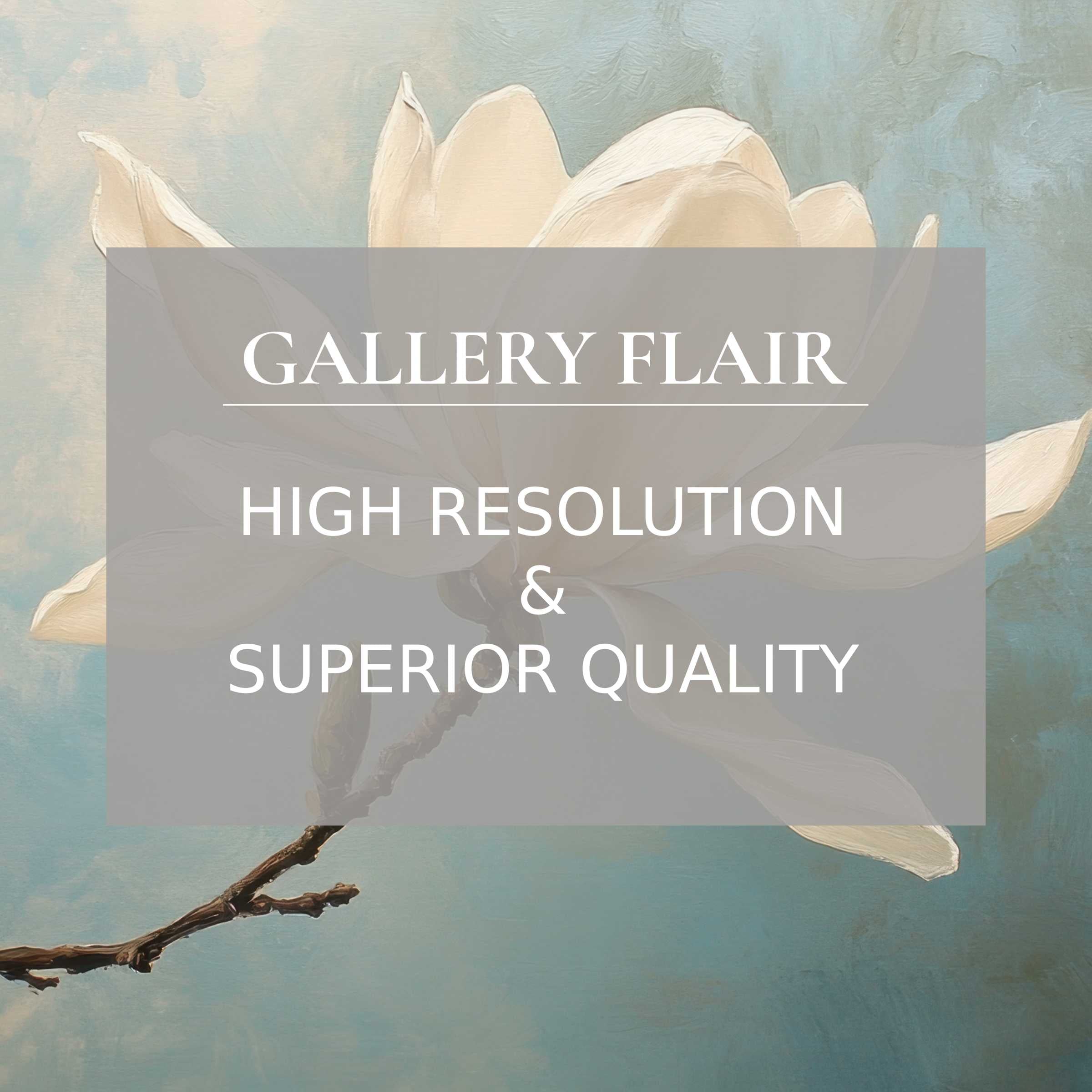 Elegant iPad wallpaper featuring an artistic magnolia in serene tones, offering high-resolution, easy digital download for tablets