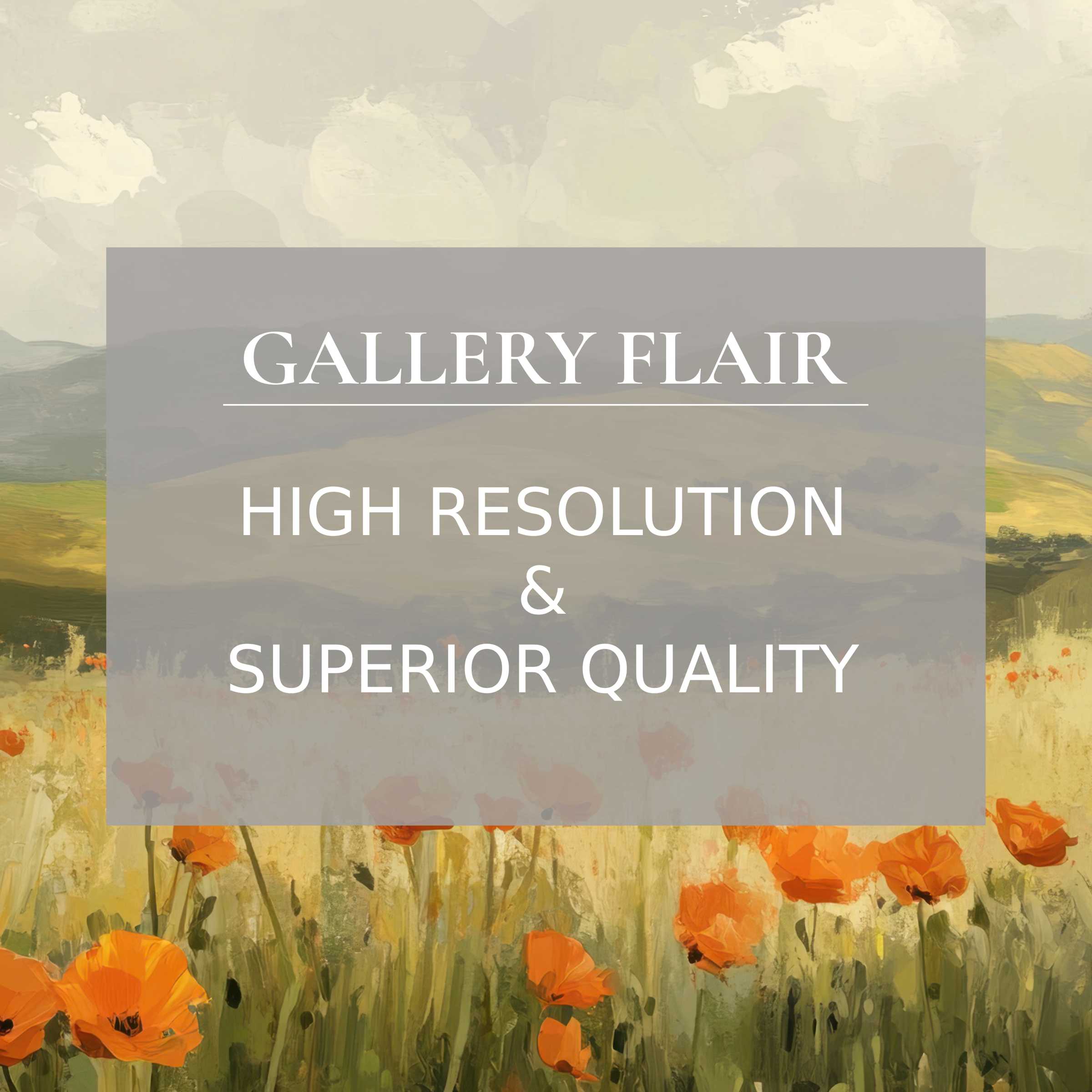 Elegant iPad wallpaper featuring serene landscape with vibrant poppies and calming hues, perfect high-resolution digital download for tablets