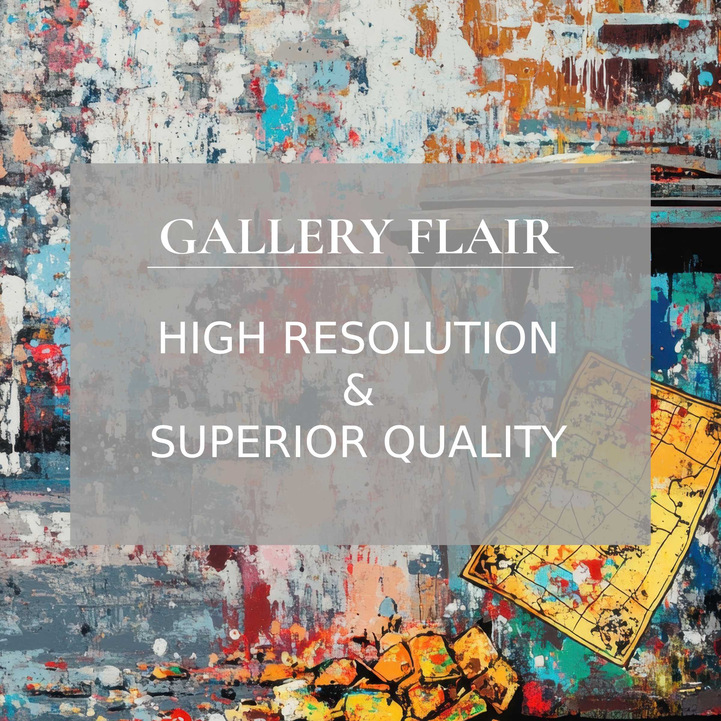 High-resolution iPad wallpaper showcasing vibrant abstract art on gallery flair background, perfect for curated digital download, fits tablets