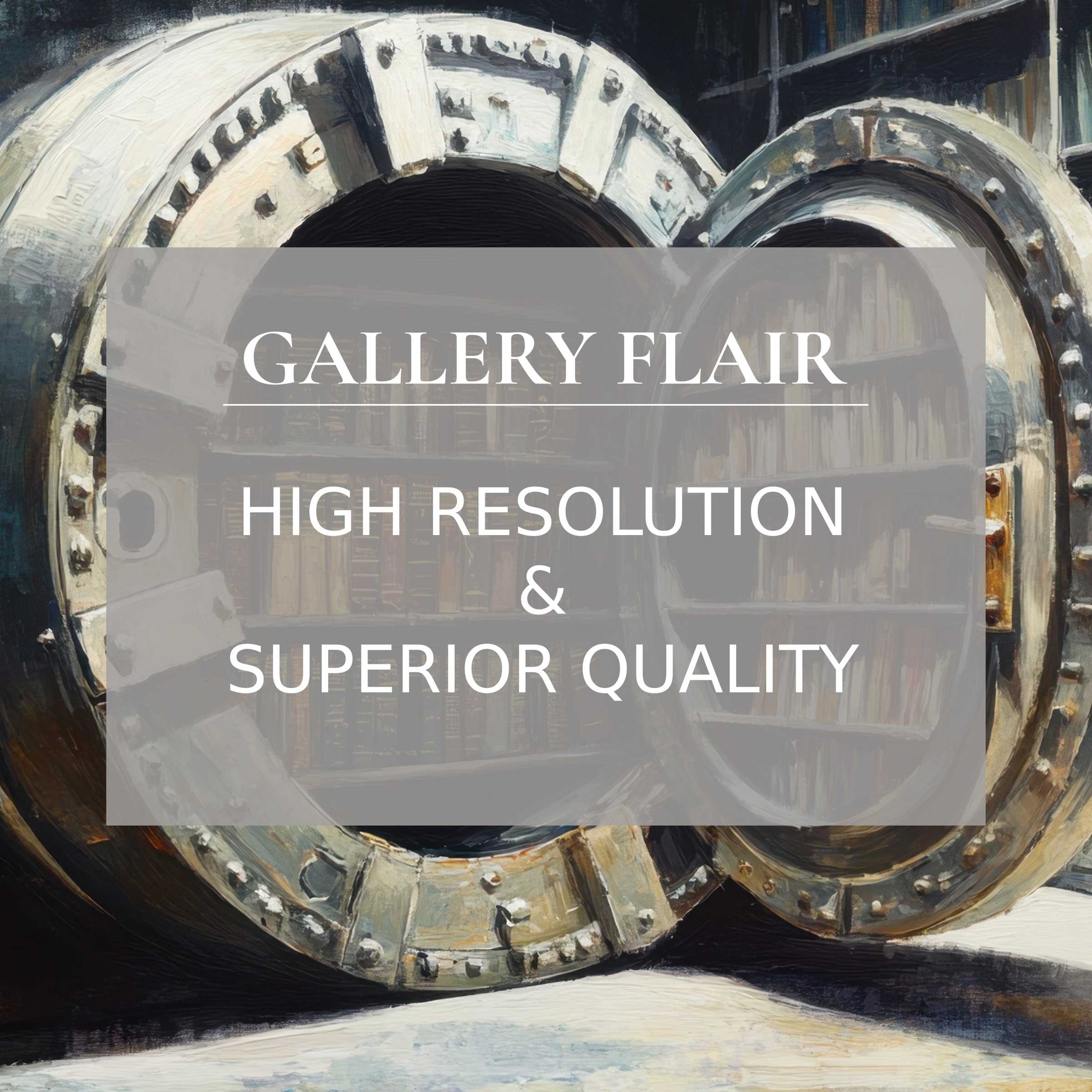 High-resolution iPad wallpaper featuring an elegant vault door with curated art style for stylish digital download and tablet background
