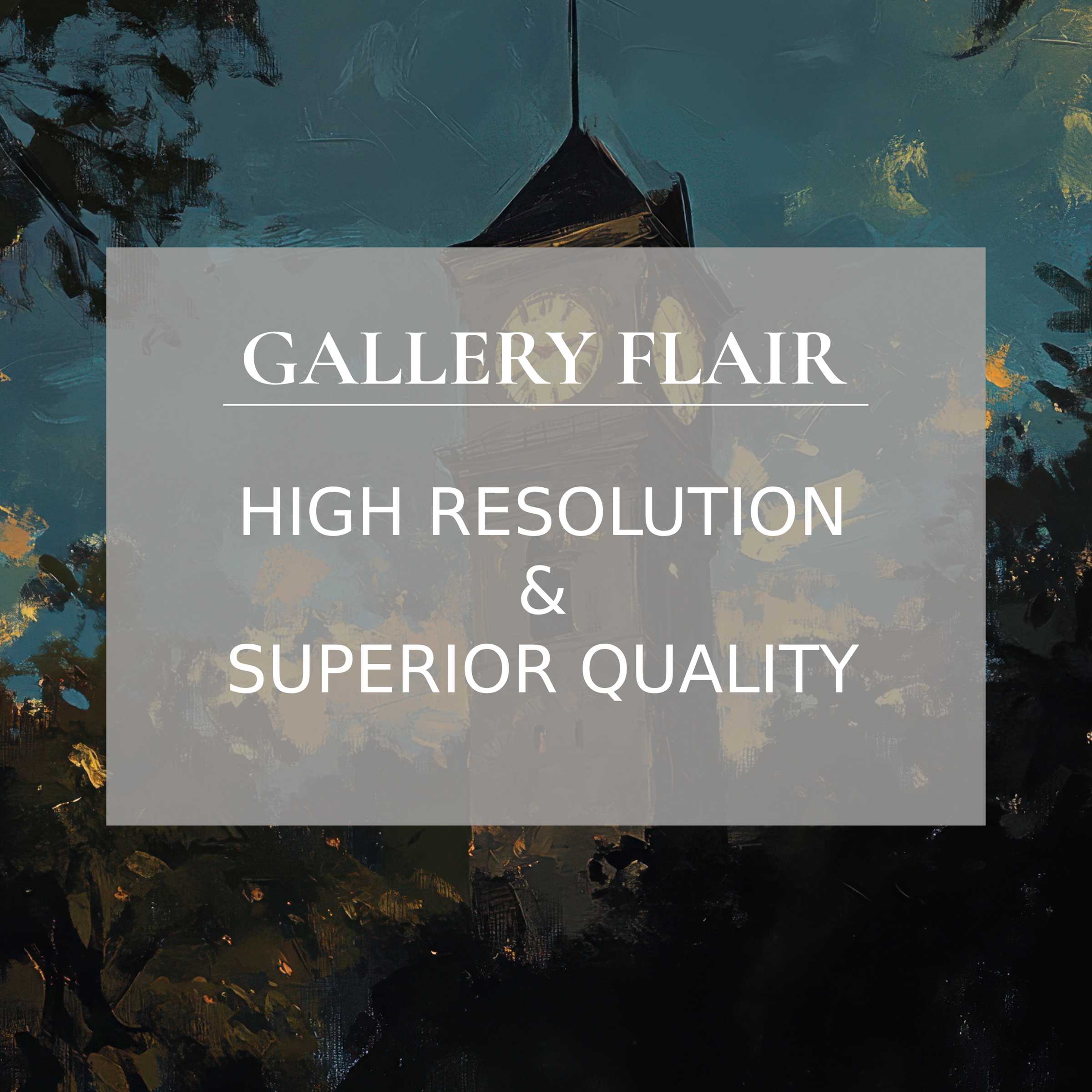 Elegant iPad wallpaper with serene clock tower art, perfect for curated tablet backgrounds, offers easy high-resolution digital download