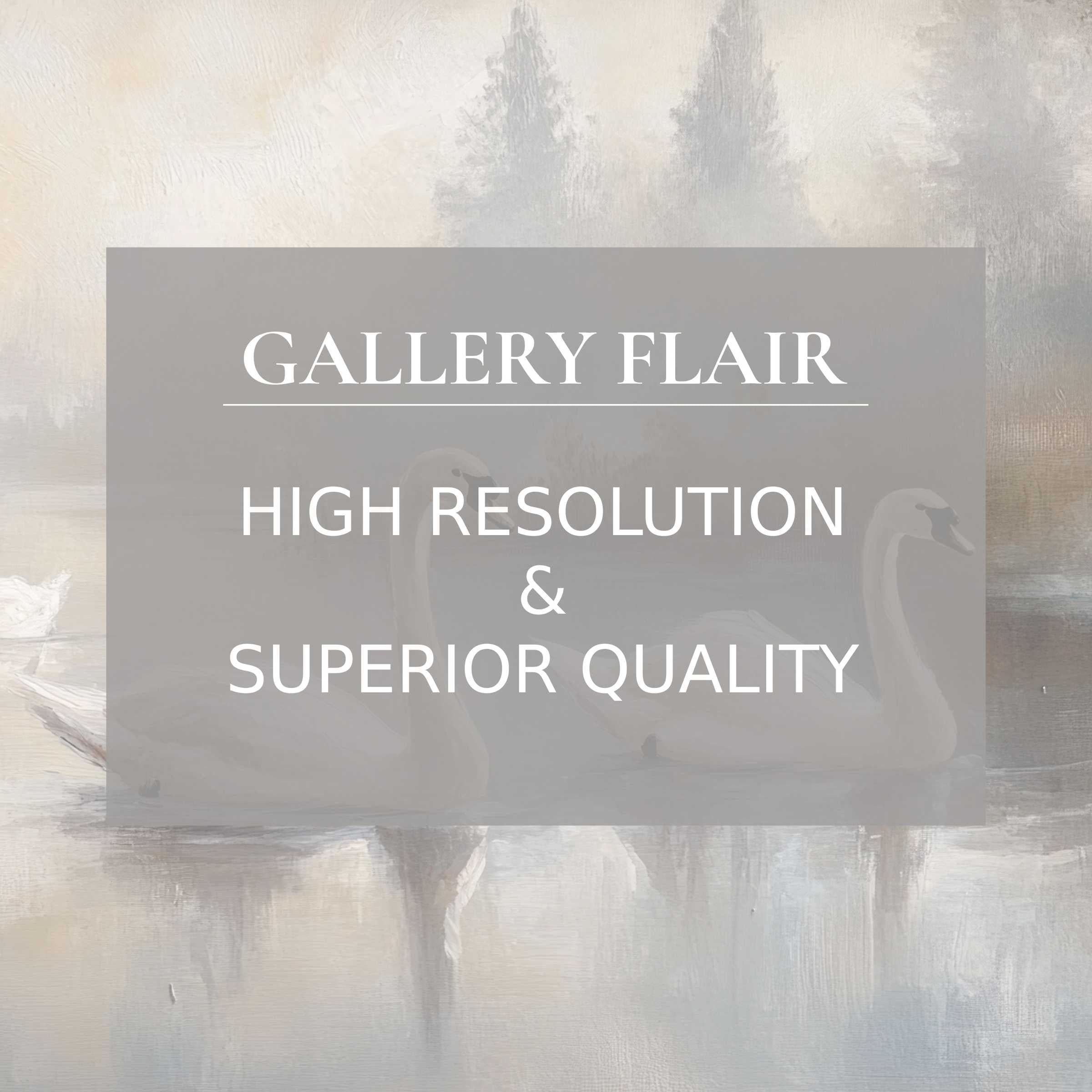 Elegant iPad wallpaper featuring serene swans amidst misty trees, perfect for curated high-resolution tablet backgrounds, easy digital download