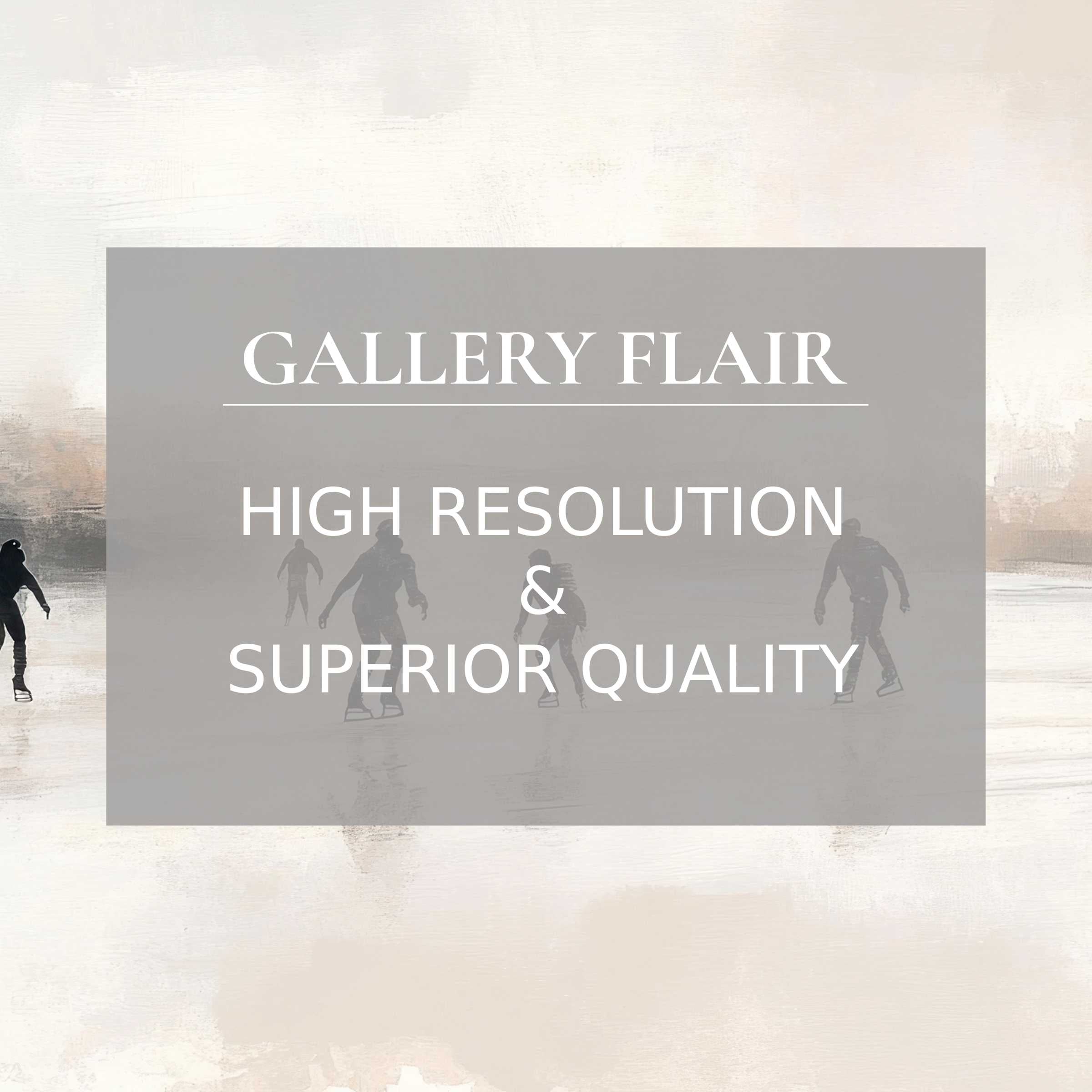 Elegant high-resolution wallpaper for Mac and PC, featuring serene skaters on ice, perfect for a calming home office digital download