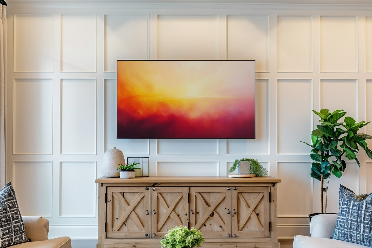 9 Abstract Frame TV Art Picks for a Curated Living Room