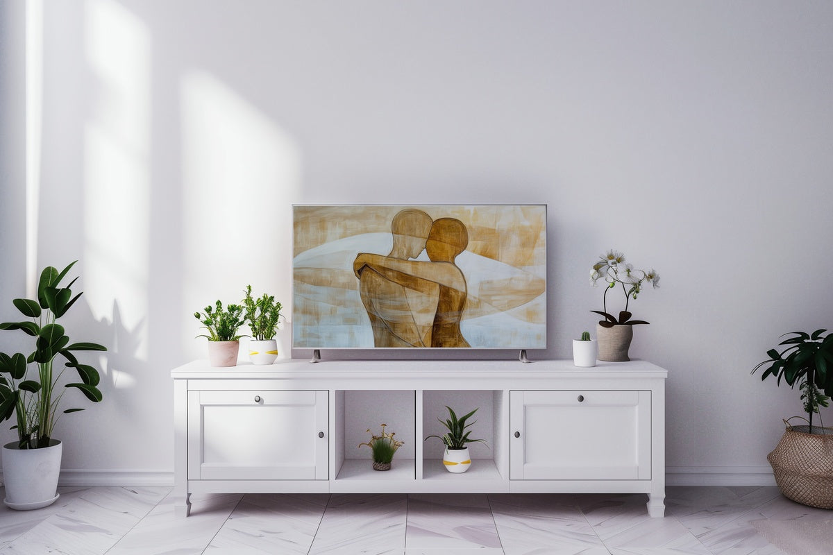 10 Minimalist Frame TV Art Picks for a Curated Living Room