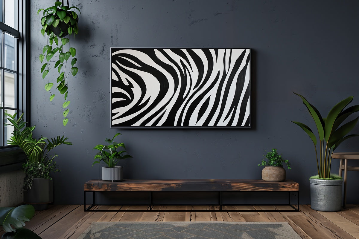 8 Black and White Frame TV Art Picks for a Curated Living Room