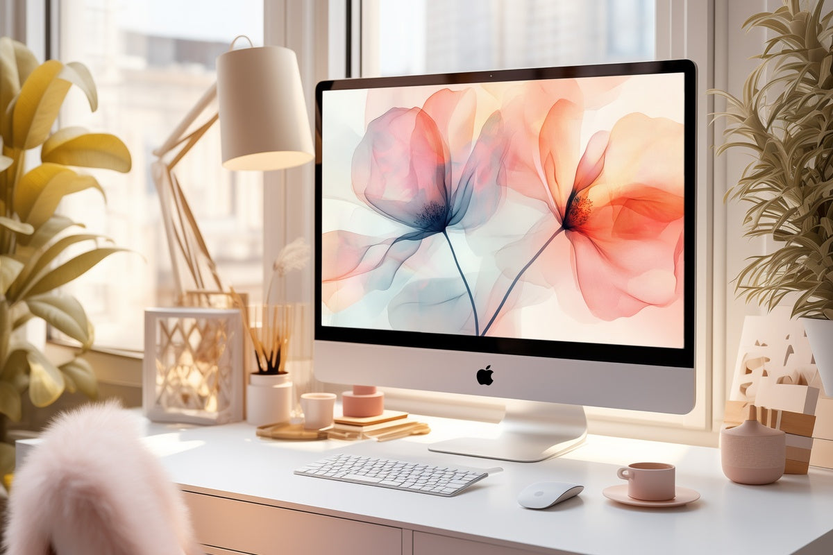 10 Floral Desktop & iPad Wallpapers to Build One Cohesive Digital Gallery