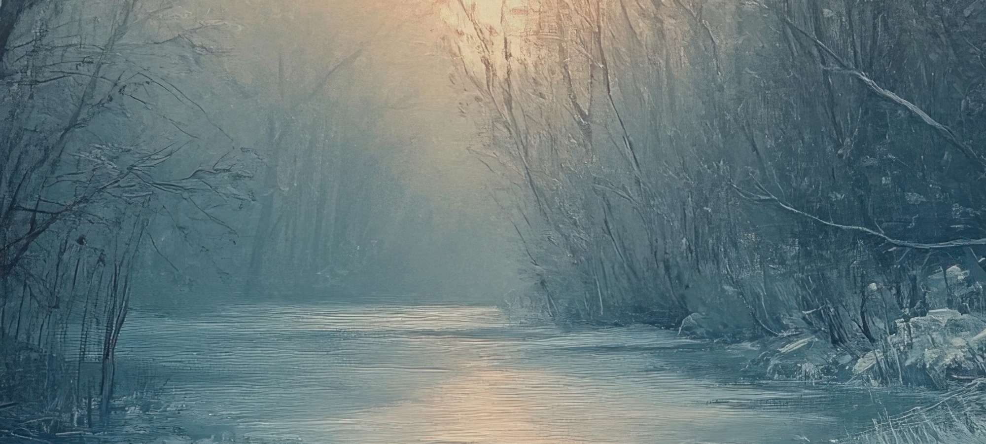 Winter desktop wallpapers close-up featuring frosty textures and icy blue shades of nature