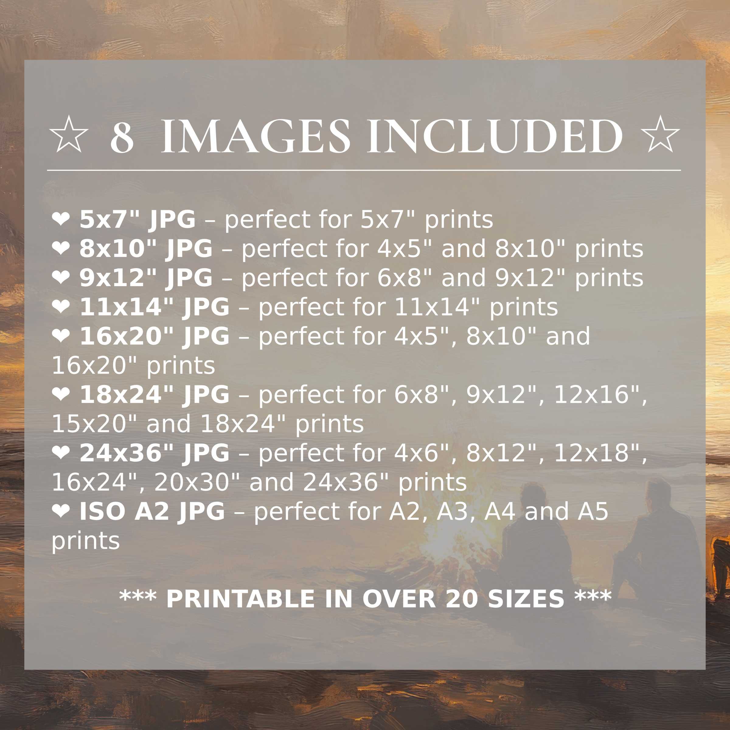 Coastal digital print evokes calming sunset hues and radiant warmth, elevating modern interiors with style; includes 8 high-quality sizes
