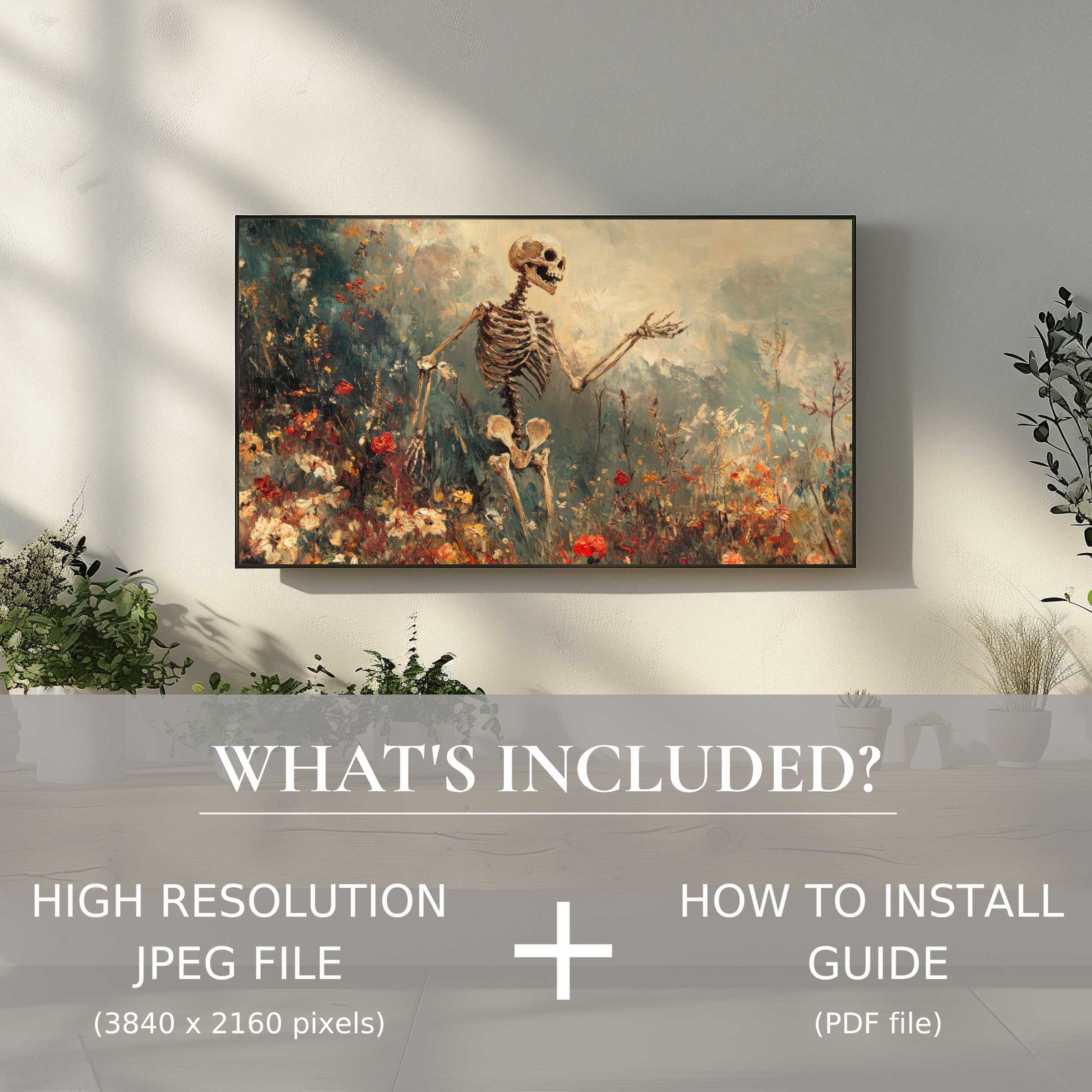 Elegant landscape digital TV art download enhances modern living spaces with easy digital use and high-resolution style