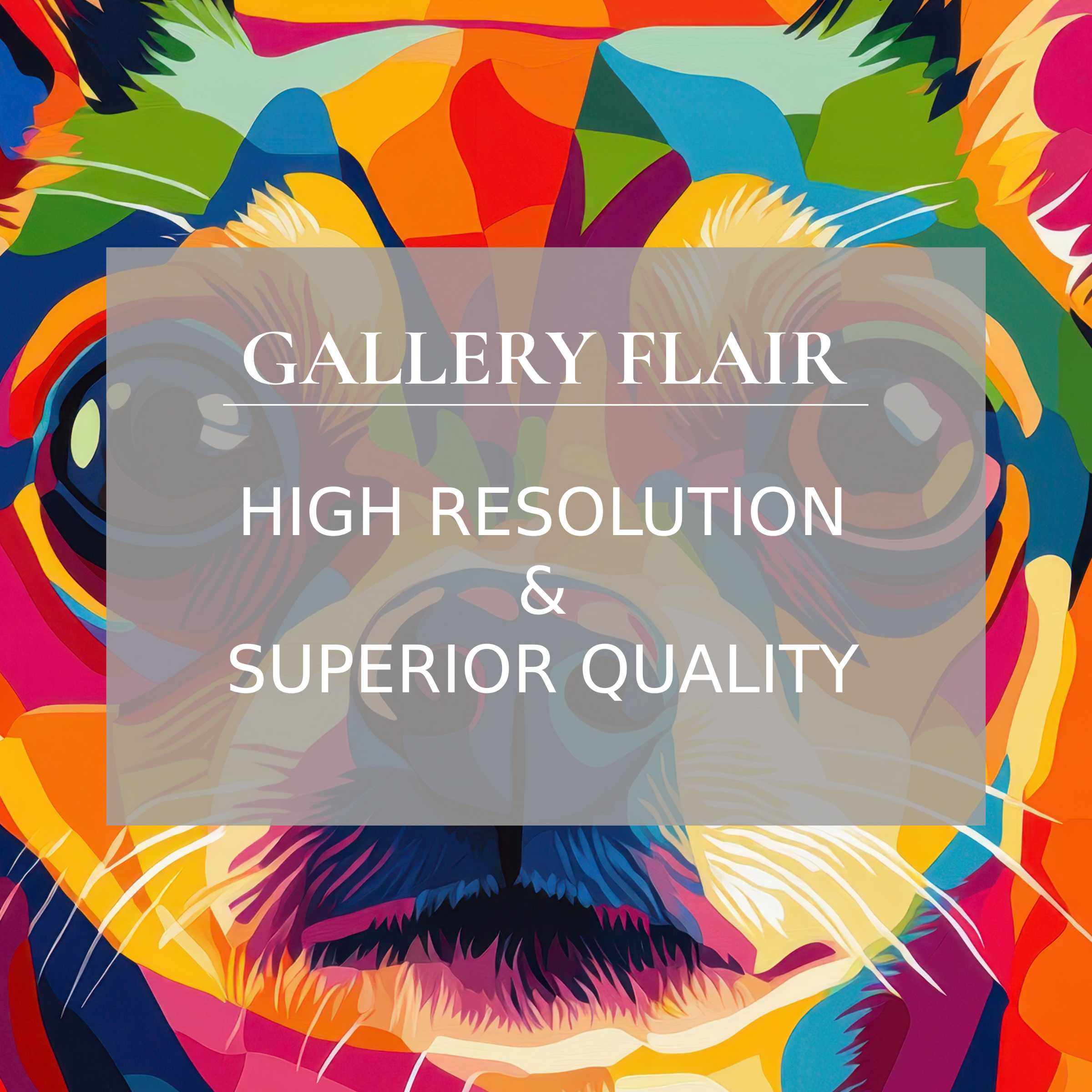 Vibrant pop art Frame TV picture featuring a high-resolution, elegant design with crisp, dynamic color clarity