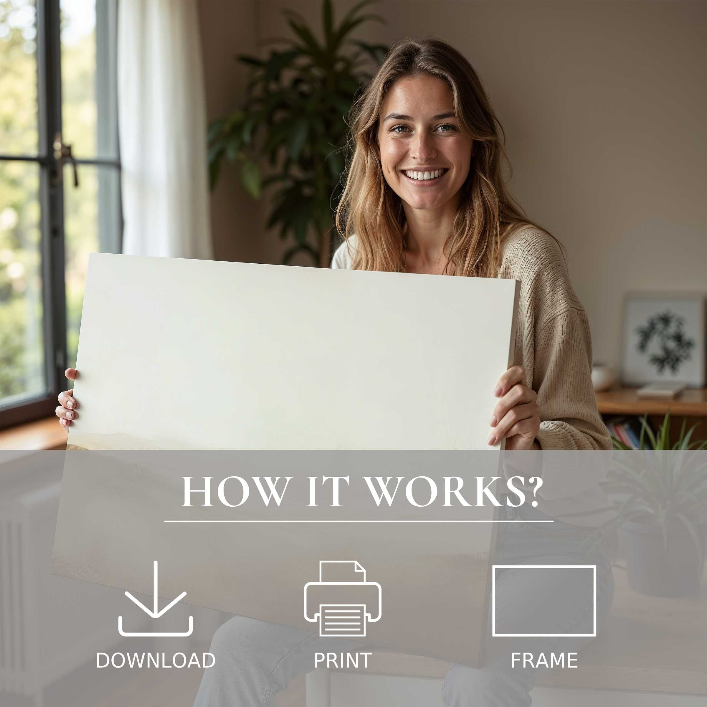 Bright moments of joy and connection unfold as art transforms a modern home-landscape digital art print elevates serene living
