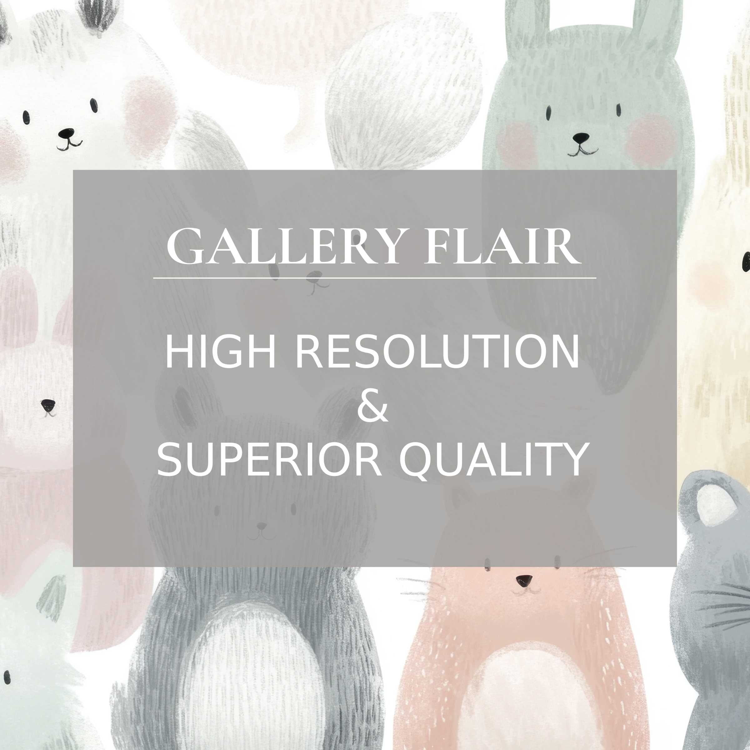 Nursery printable art featuring soft pastel woodland animals, radiating calming warmth with premium, refined detail for modern nurseries