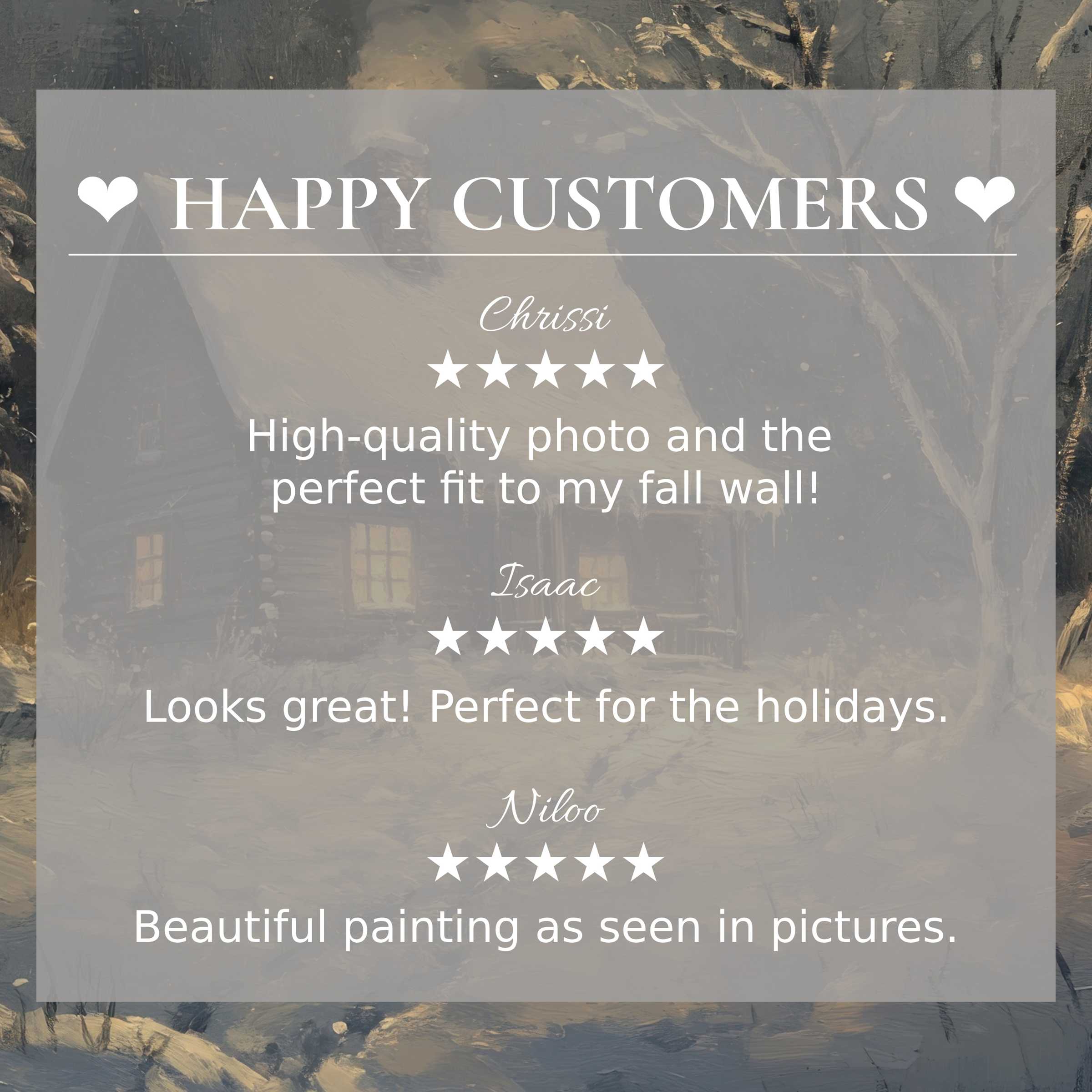 Refined winter art for Frame TV with abstract muted tones, featuring happy customer reviews that inspire trust and elegance