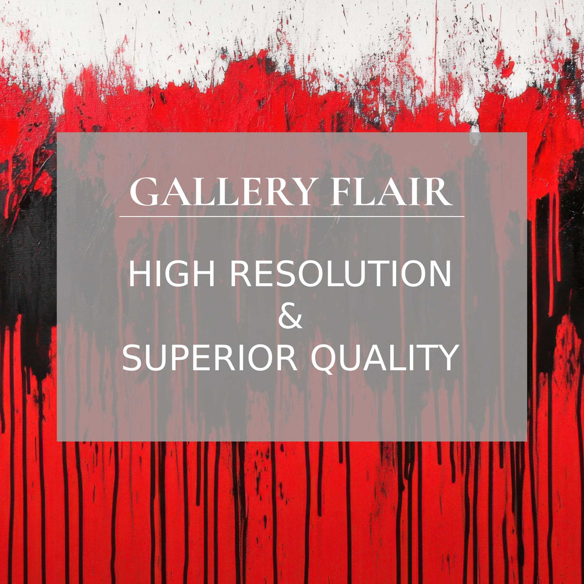 Abstract red, black, and white drip design with sharp contrast and depth, ideal as a modern Frame TV picture
