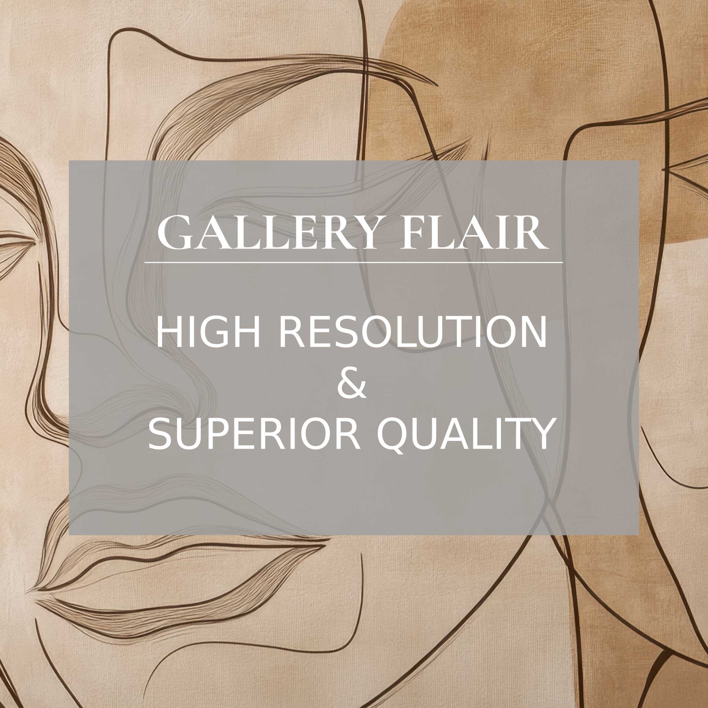 Elegant neutral Frame TV picture with refined lines, warm tones, and exceptional resolution for modern homes
