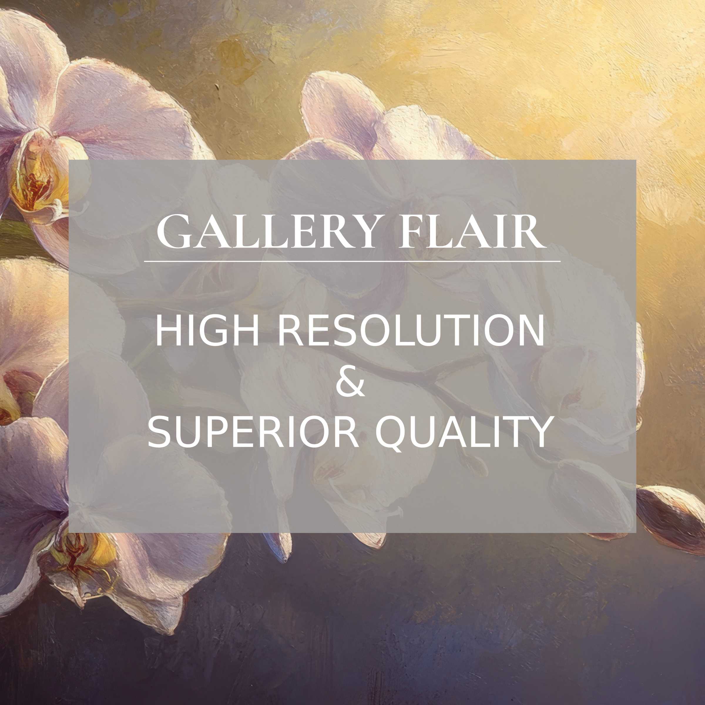 Radiant floral printable art featuring delicate orchids in soft pastels, enhancing modern interiors with refined elegance and luxe detail