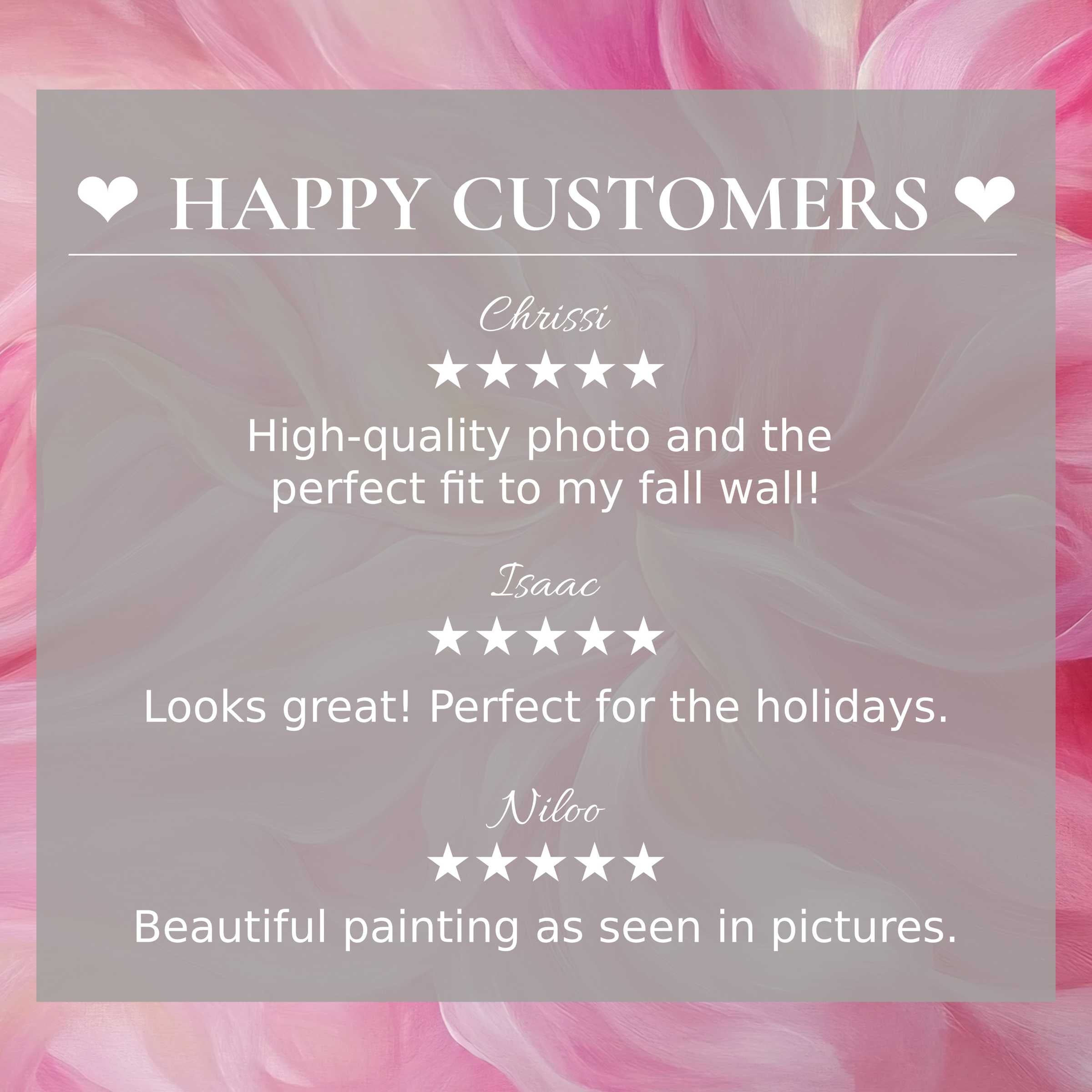 Abstract art for Frame TV with soft pink hues; trusted happy customer reviews enhance the product’s refined, elegant appeal