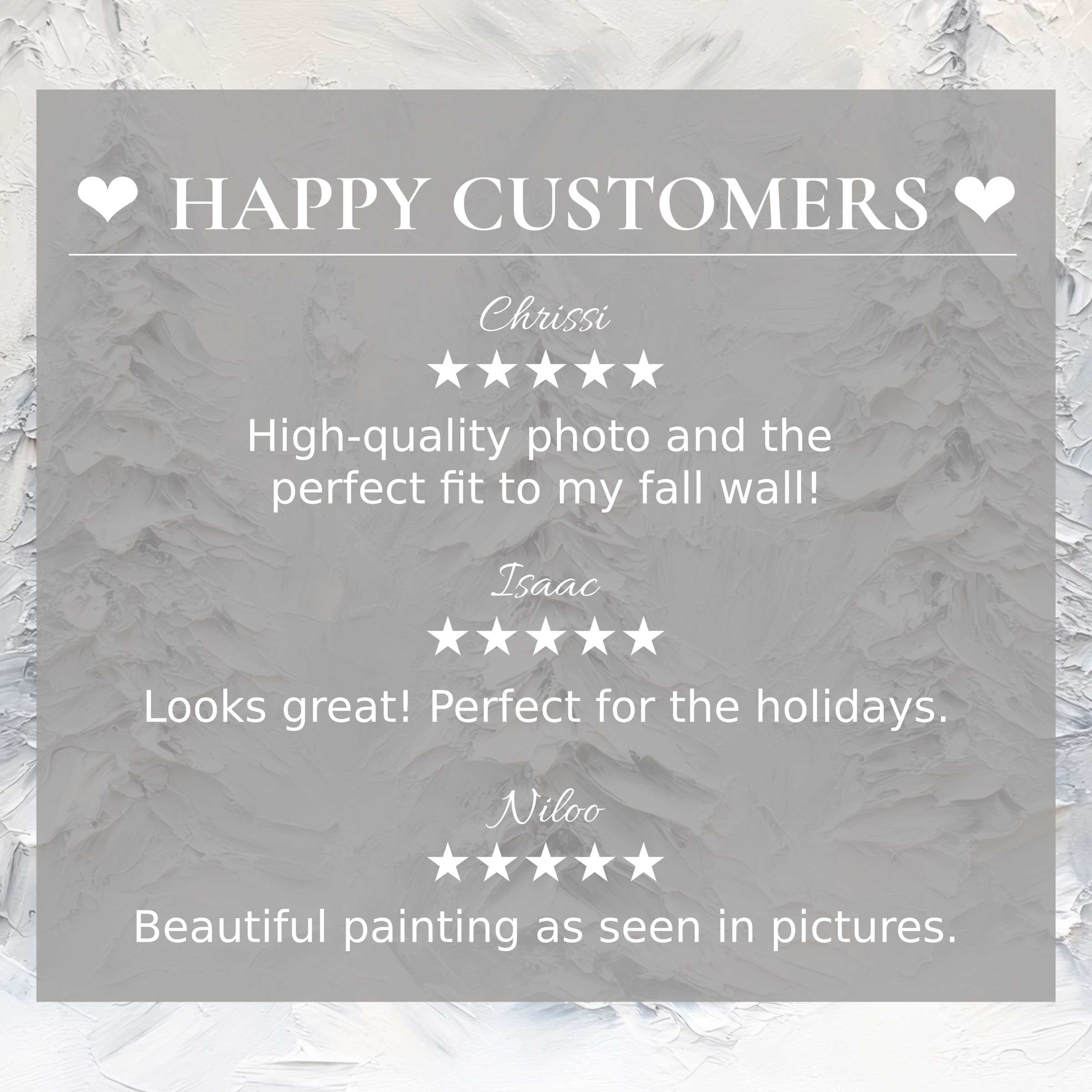 Trees art for Frame TV with abstract sunset hues, showcasing happy customer reviews and refined, elegant design appeal