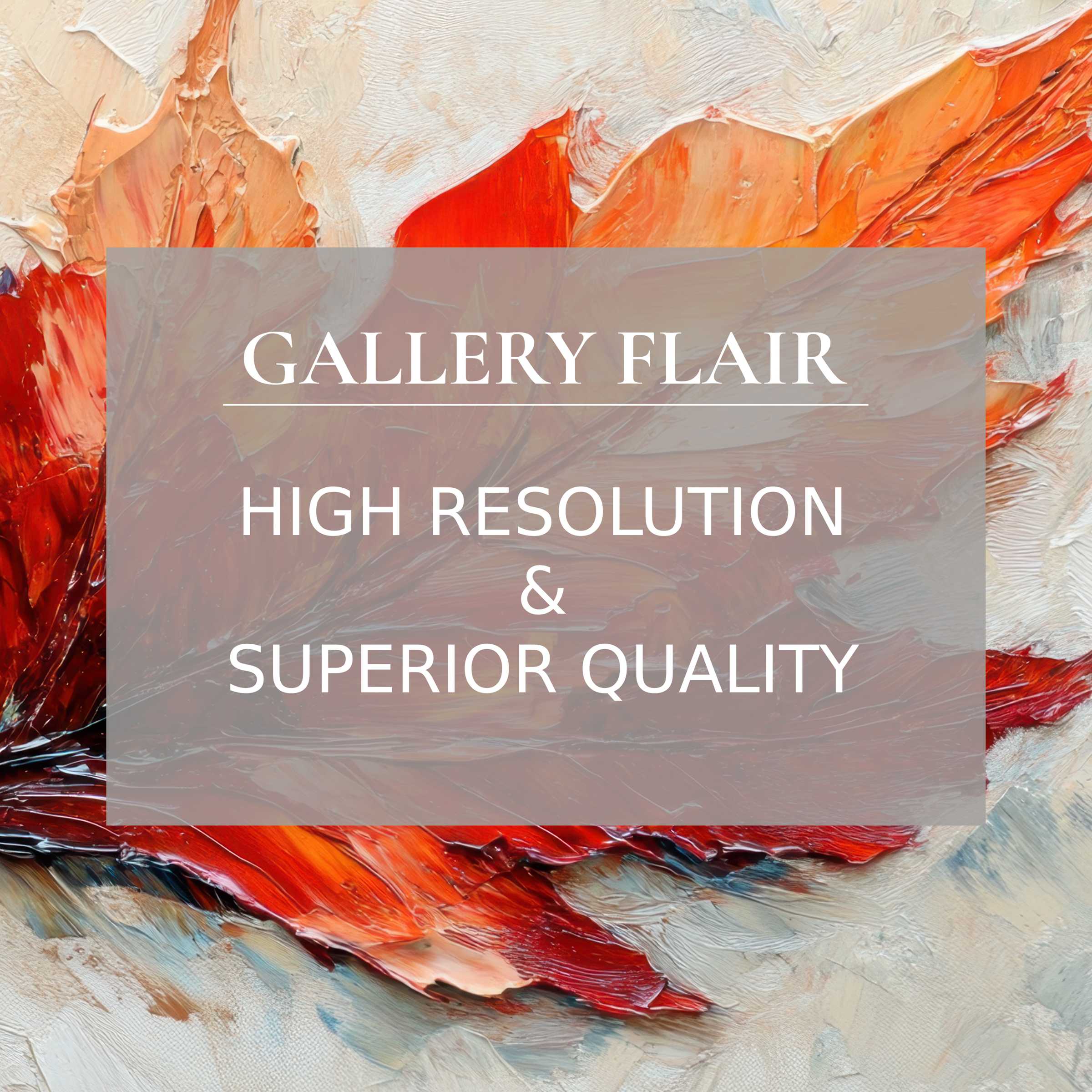 Elegant textured oil strokes in warm hues highlight the fall Frame TV picture’s vivid clarity and refined resolution