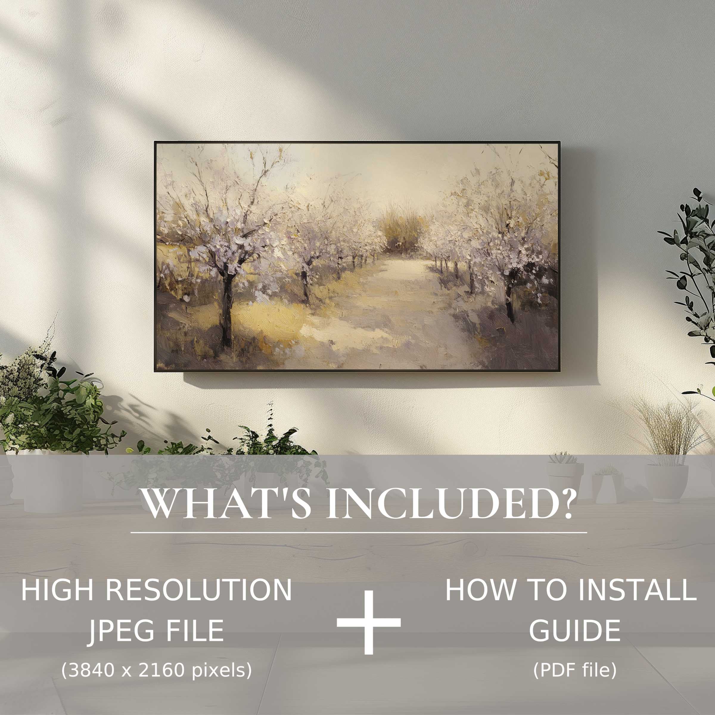 Elegant vintage digital TV art download enriches interiors with effortless digital use and timeless charm