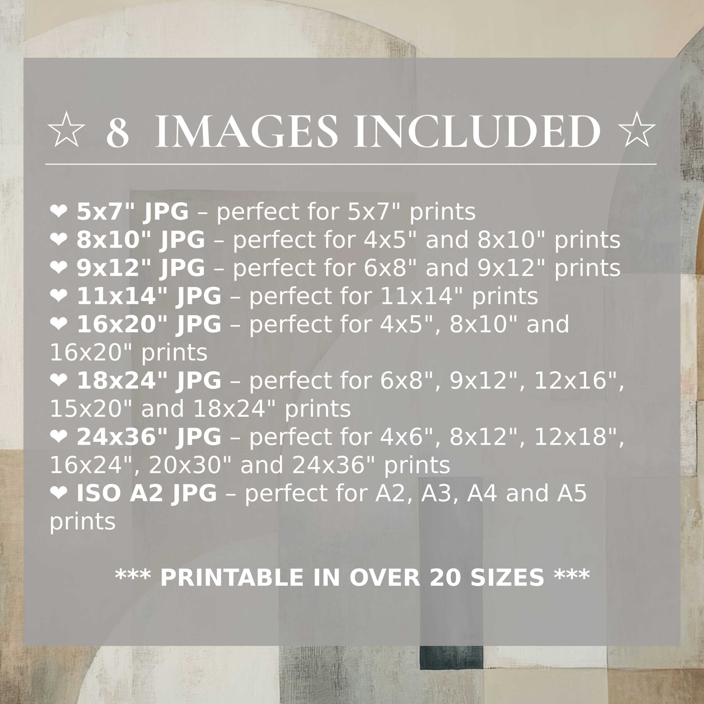 Abstract digital print featuring radiant whites, calming greys, and bold muted tones, delivered in 8 high-quality sizes to elevate modern interiors with effortless style and versatile elegance