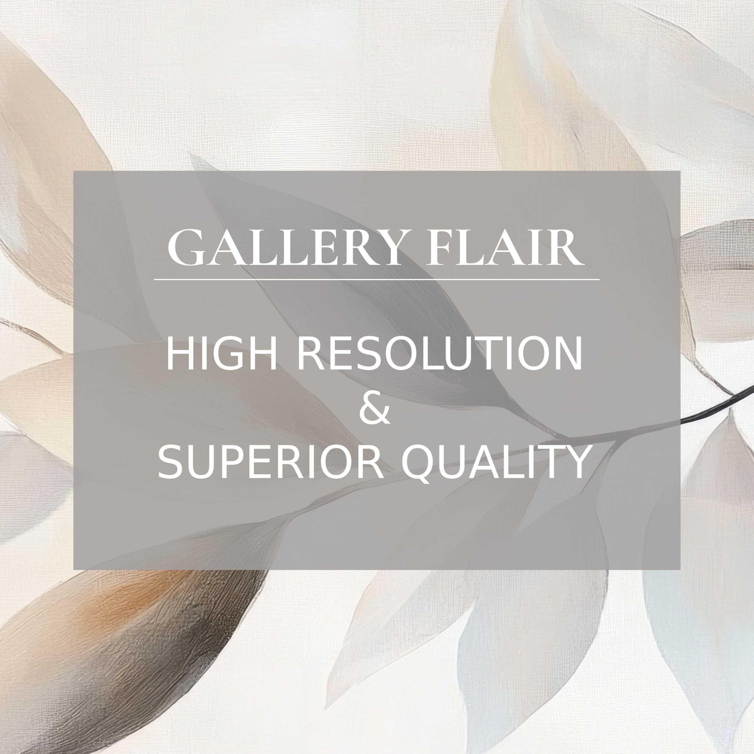 Elegant muted botanical design with soft textures and clarity in a neutral Frame TV picture