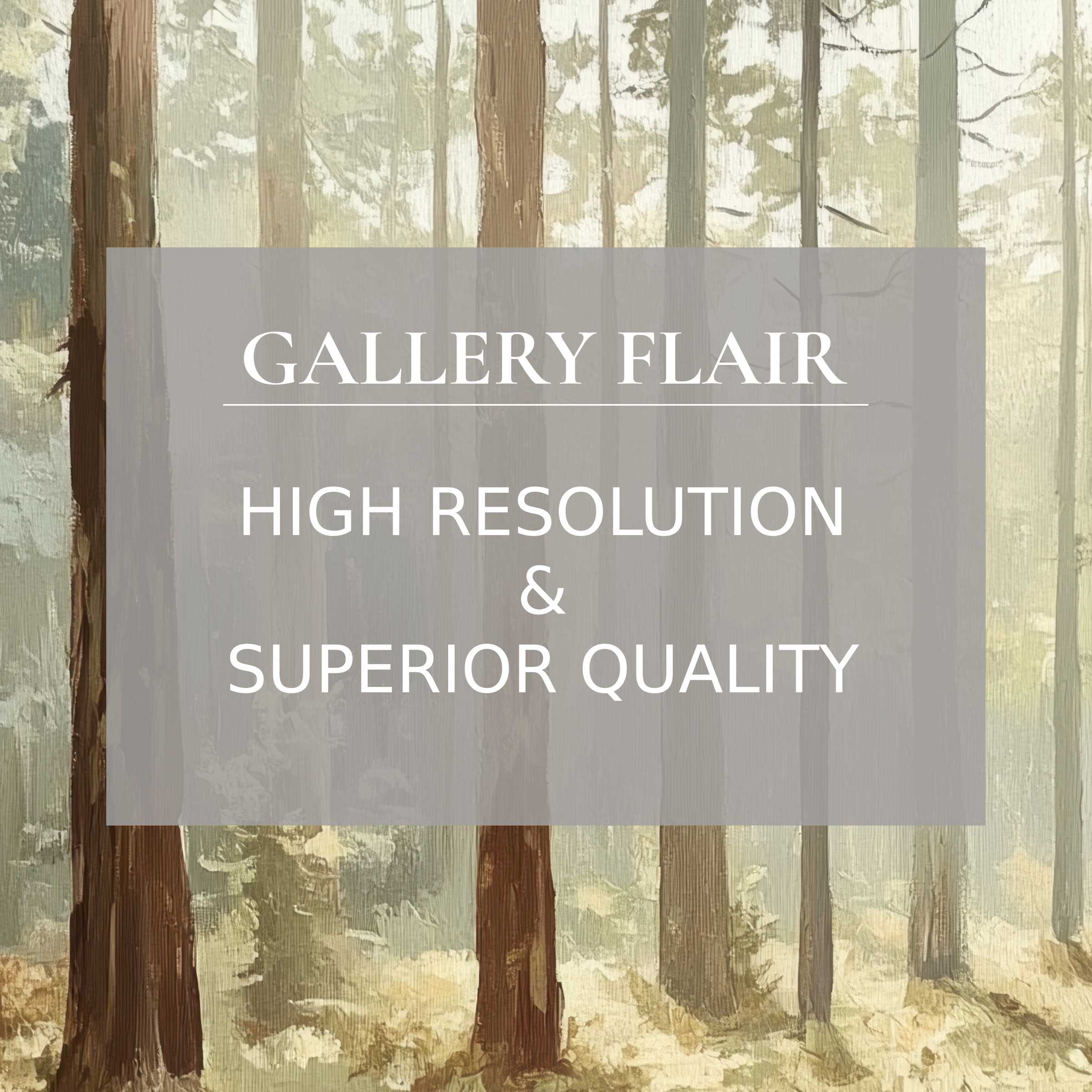 Ethereal tree printable art in soft neutral tones, exuding a calming, immersive forest ambiance with refined high-res detail