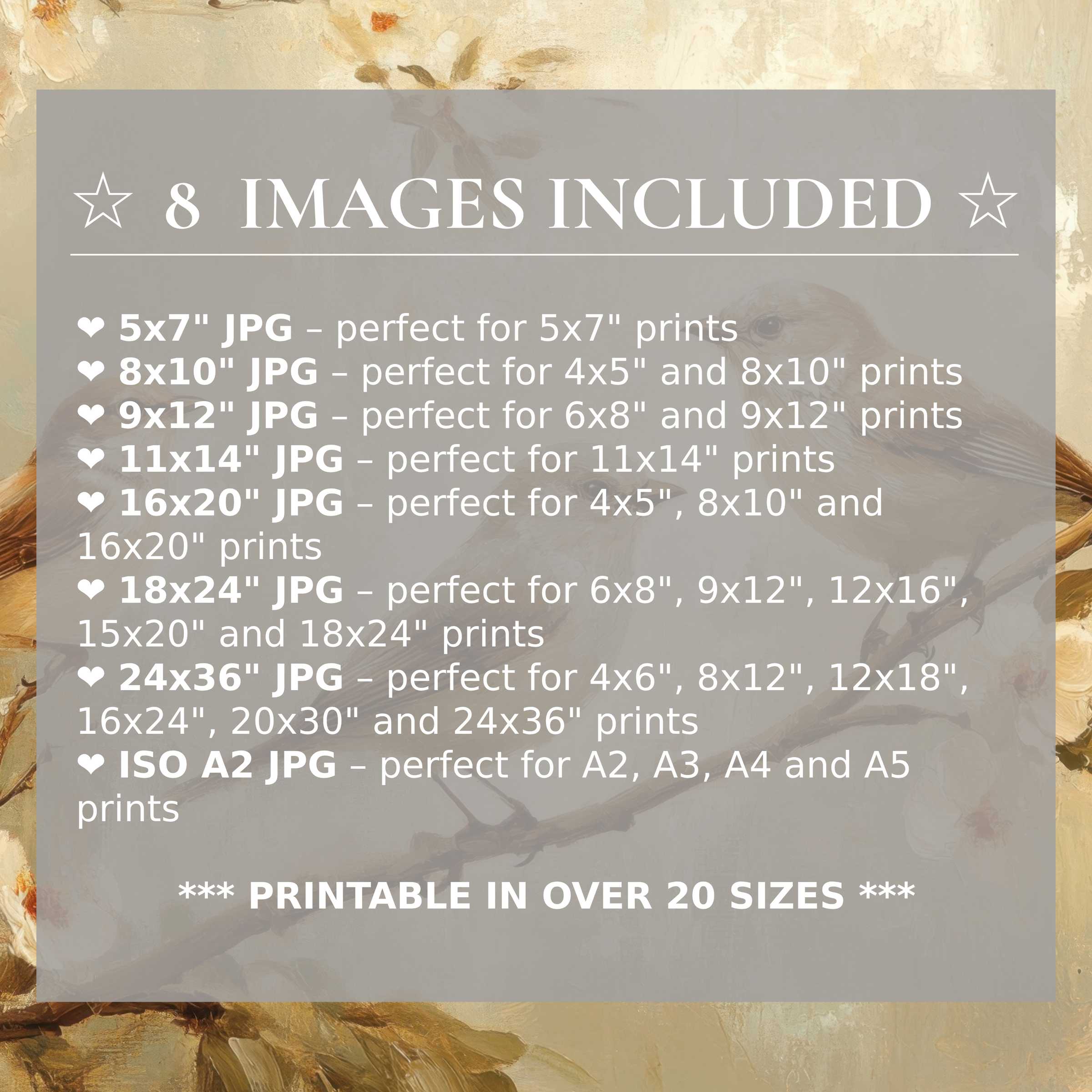 Radiant spring digital print with soft beige and warm brown hues, elevating modern interiors in 8 high-quality sizes included