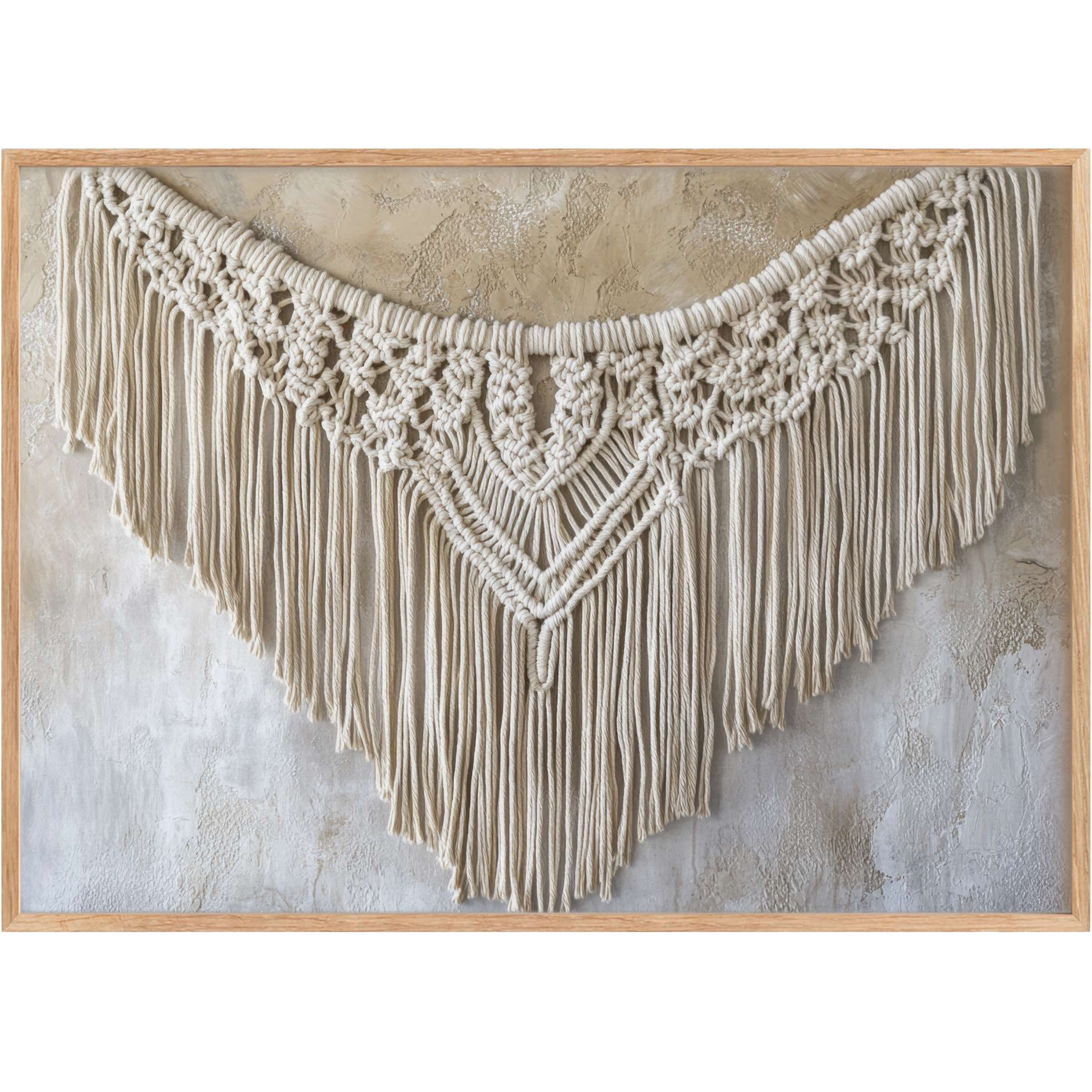 Elegant boho printable wall art in creamy beige tones, evoking a serene, tactile warmth perfect for stylish, calming interiors