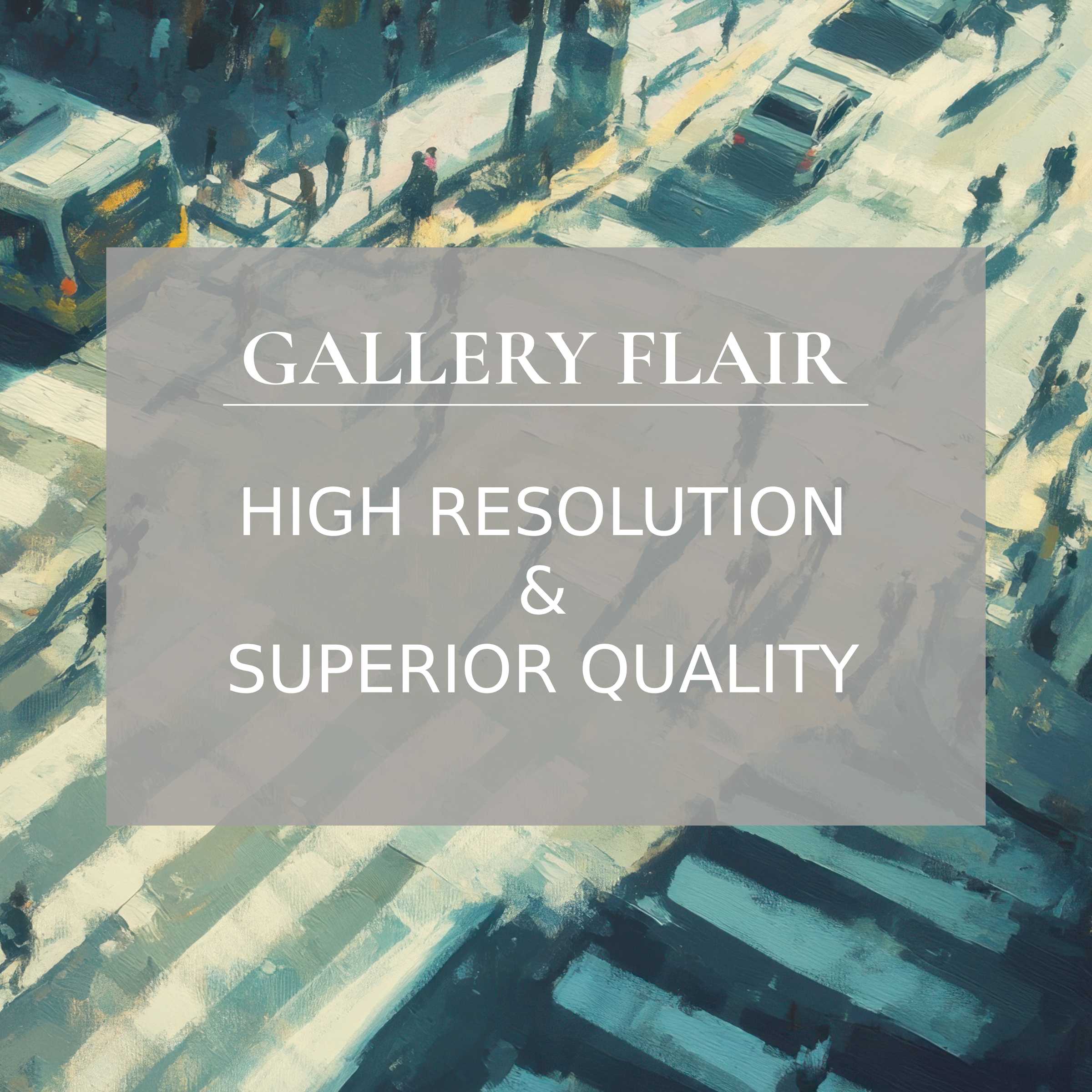 Urban printable art capturing dynamic city life with rich textures and moody blues, enhancing chic modern interiors