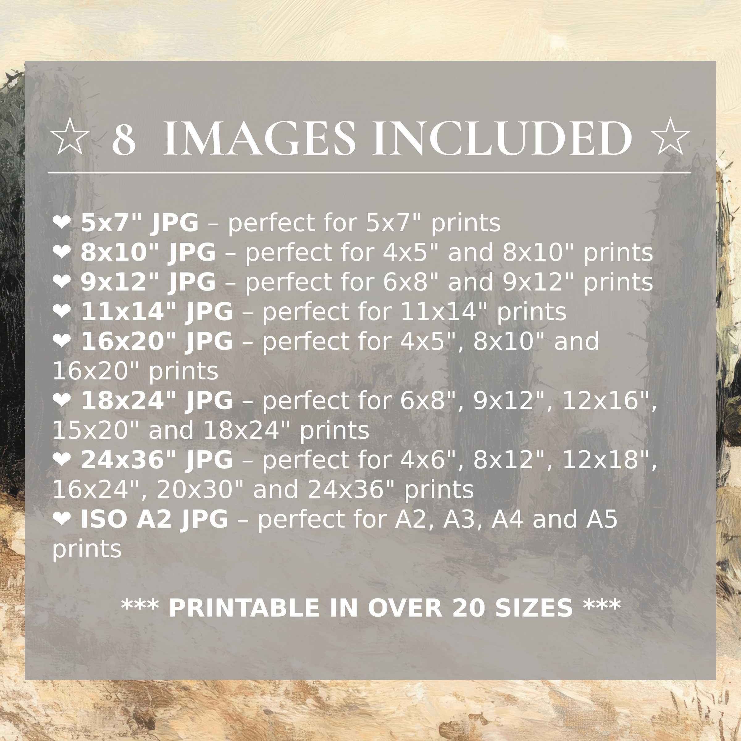 Radiant landscape digital print in warm earth tones and soft neutrals, offered in 8 high-quality sizes to elevate modern interiors with versatile elegance