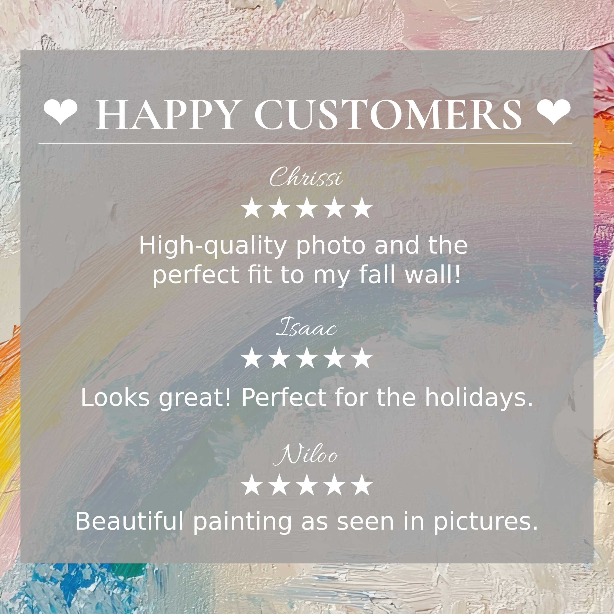 Refined easter art for Frame TV with abstract pastel brushstrokes, showcasing happy customer reviews and elegant appeal