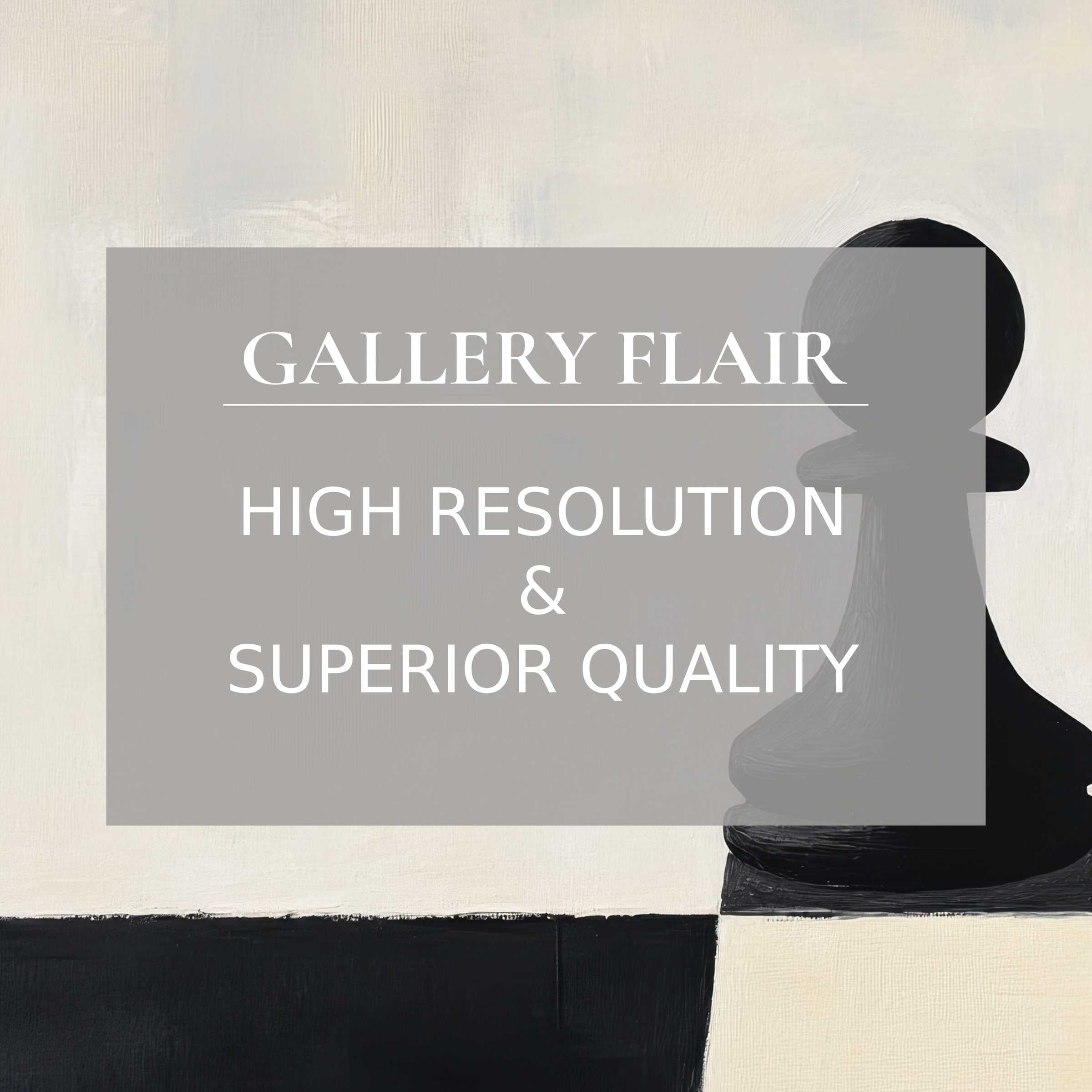 Minimalist printable art featuring a bold black pawn on textured ivory, elevating modern interiors with calming, refined elegance