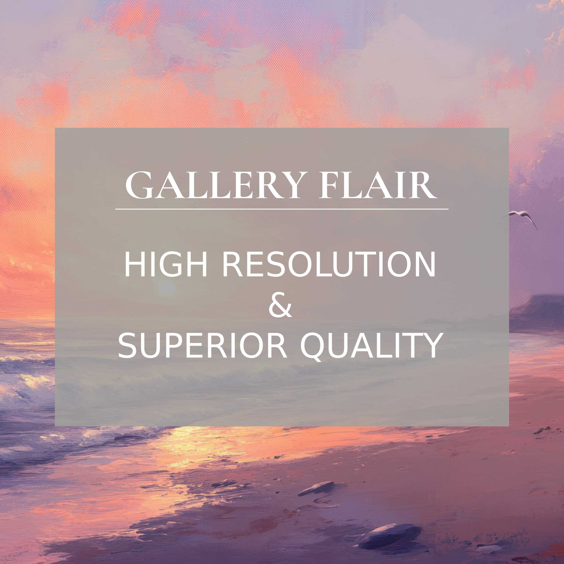Coastal printable art capturing a serene sunset with radiant pastel hues, elevating modern interiors with refined, high-quality detail