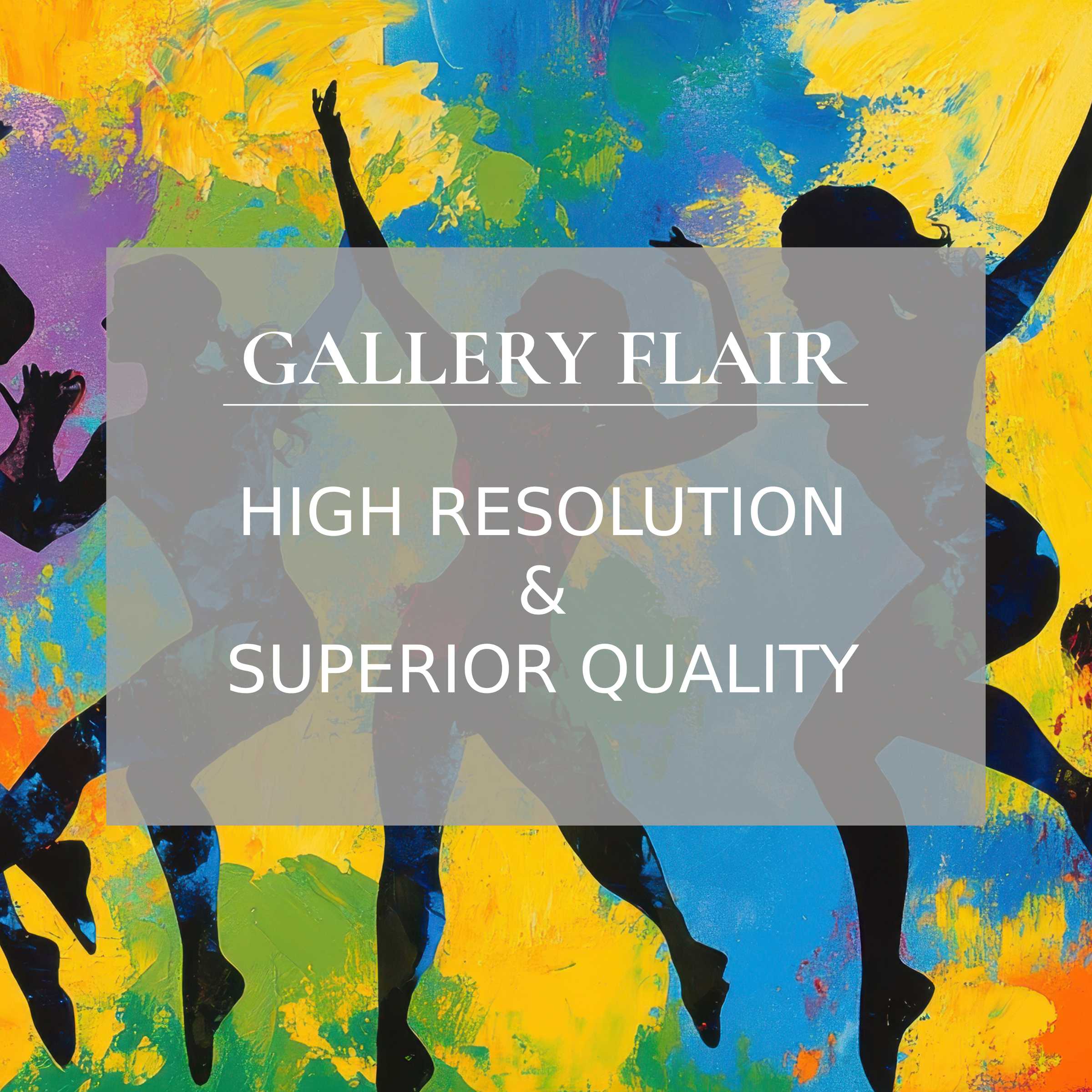 Vibrant pop art printable art with dynamic silhouettes and radiant hues, adding bold, premium flair to chic modern interiors