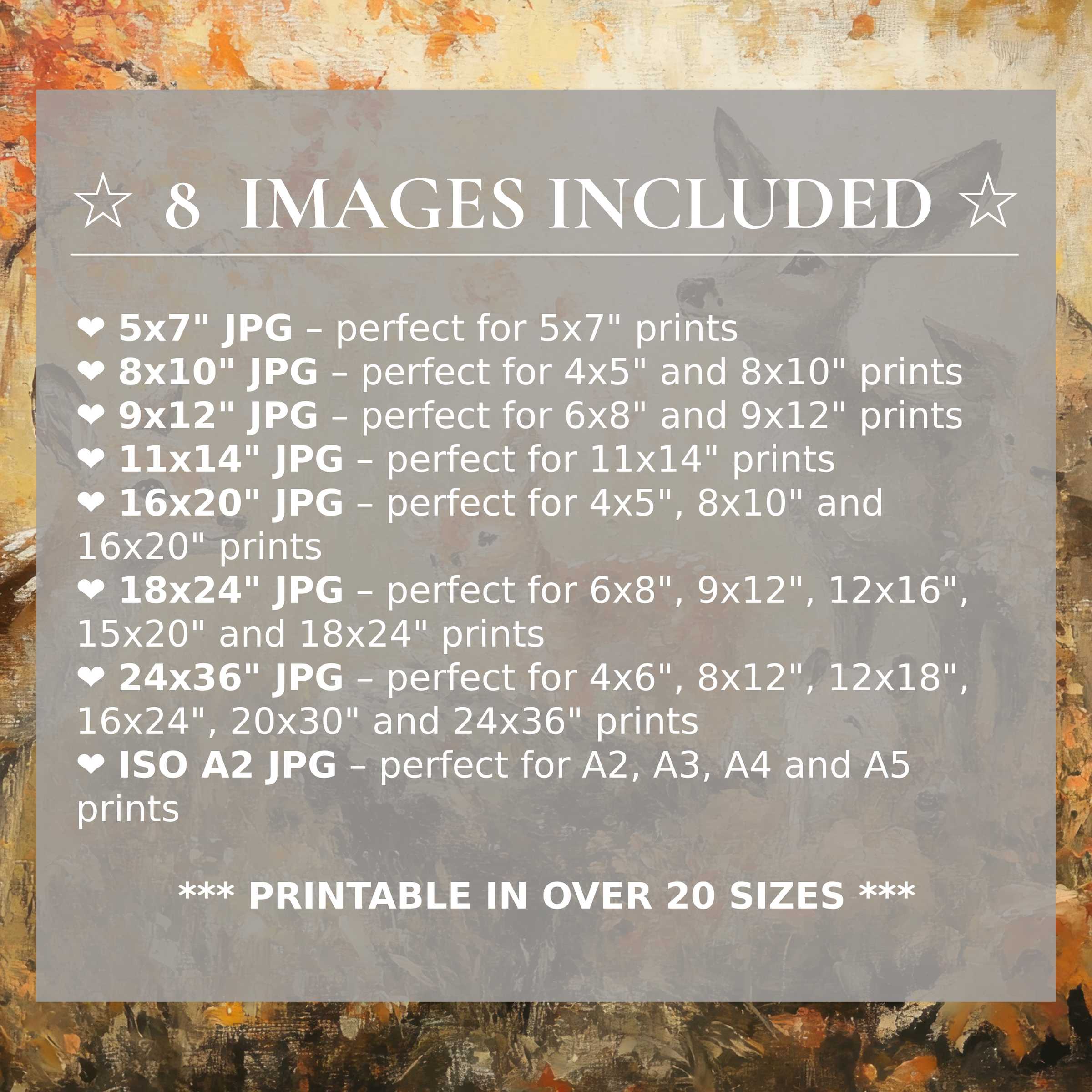 Radiant fall digital print in warm amber and soft beige tones, expertly designed to elevate modern interiors with style and comes with 8 high-quality sizes included