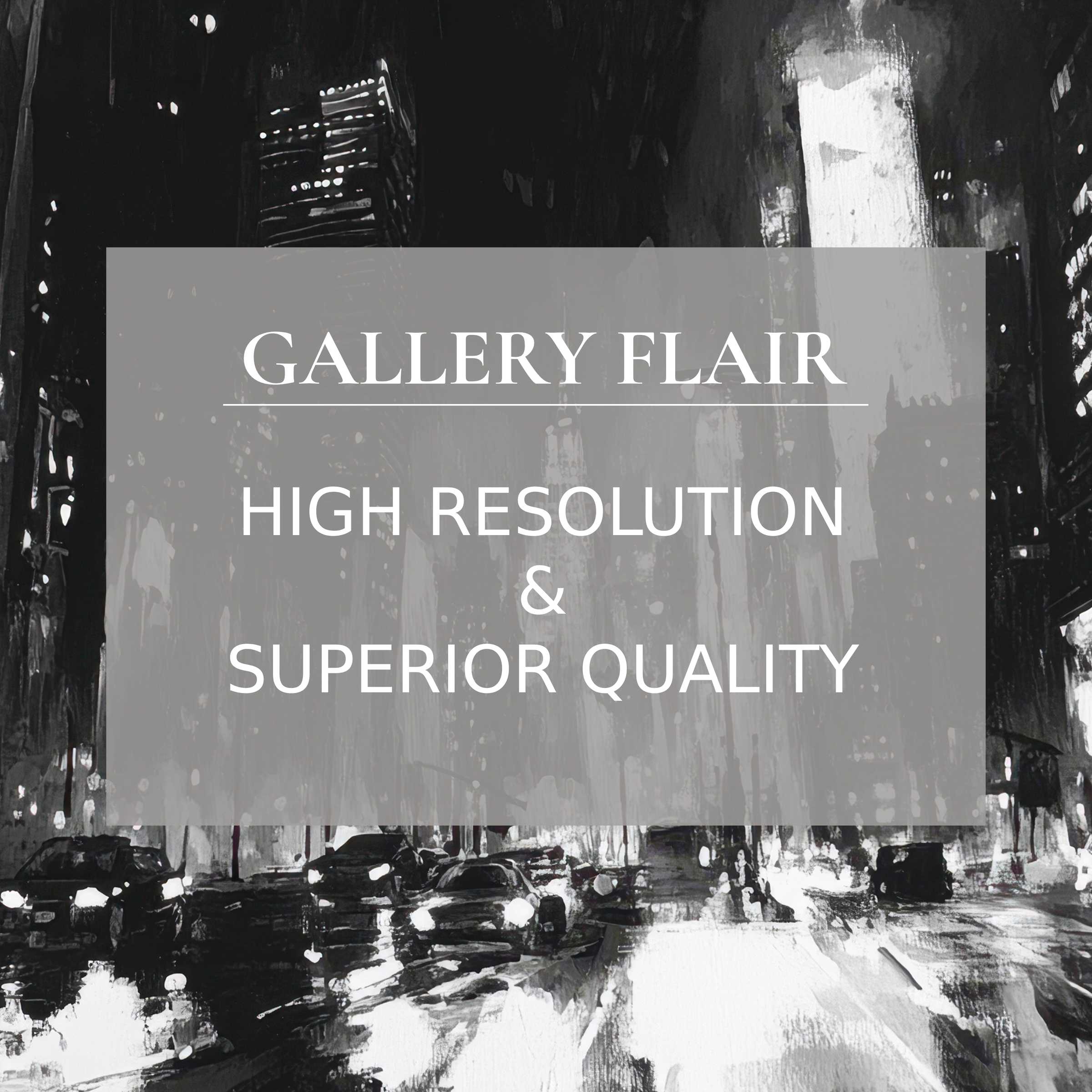 Bold black and white printable art capturing a vibrant urban nightscape with refined brushwork, perfect for modern interiors