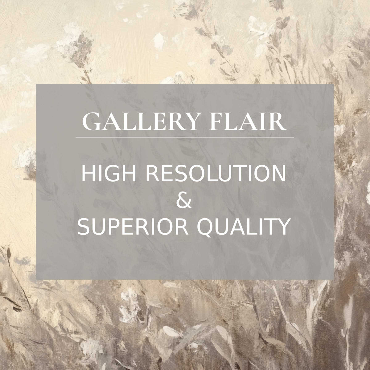 Elegant botanical Frame TV picture showcasing soft, neutral tones with refined texture and exceptional resolution clarity