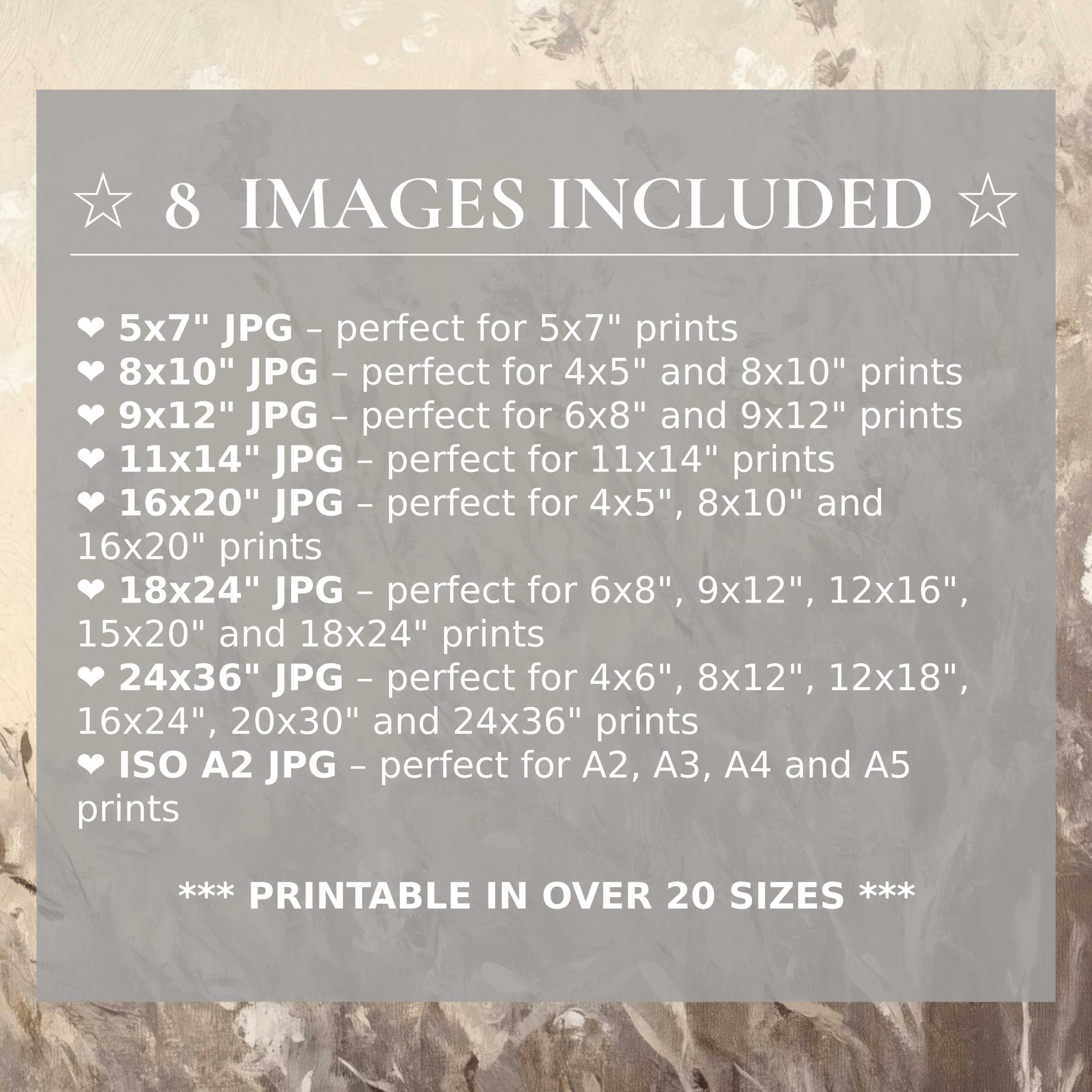 Botanical digital print featuring radiant earth tones and soft neutrals, elevating modern interiors with 8 high-quality sizes included