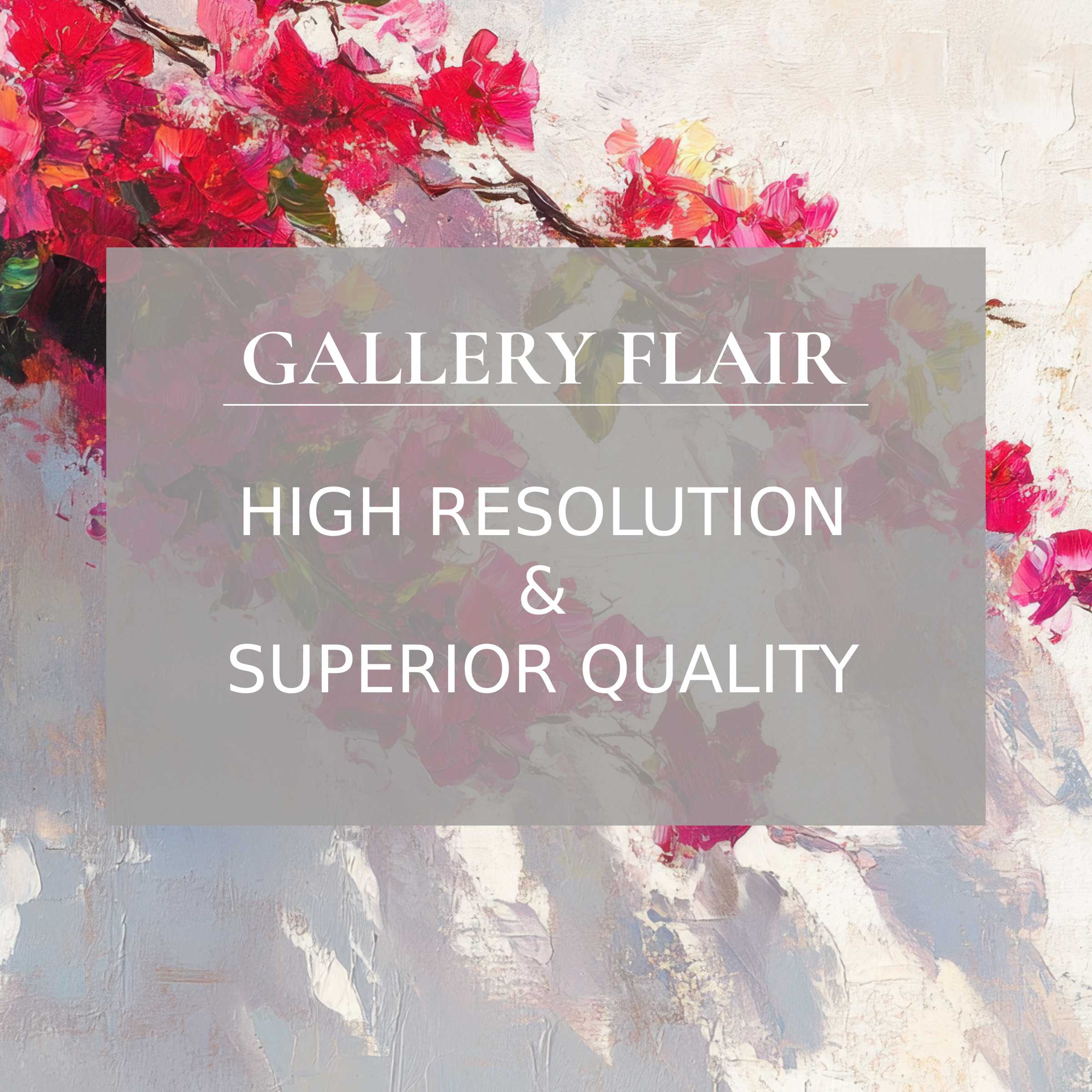 Elegant botanical Frame TV picture with vivid red blossoms, textured brushstrokes, and refined high-resolution clarity