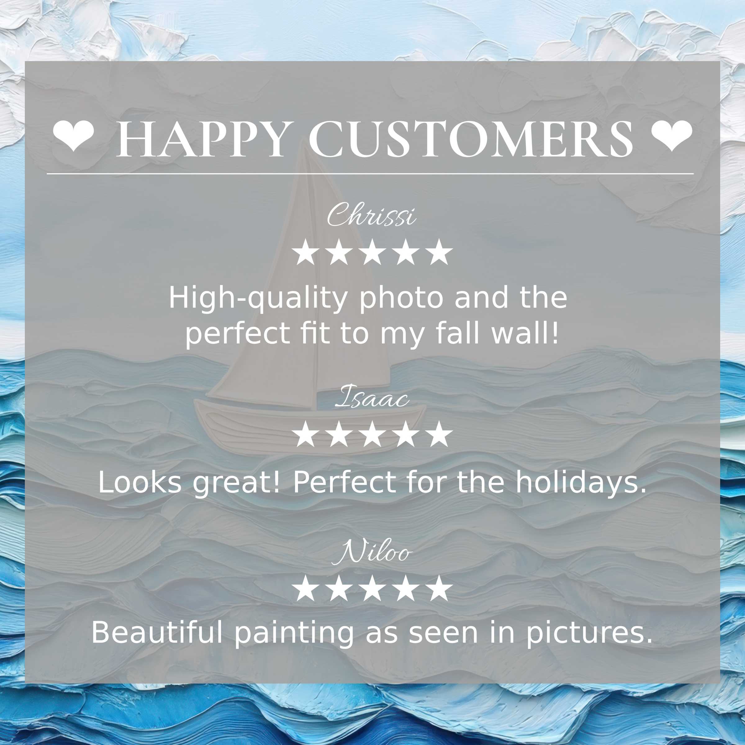 Elegant nursery art for Frame TV with abstract ocean waves; happy customer reviews build trust and style appeal