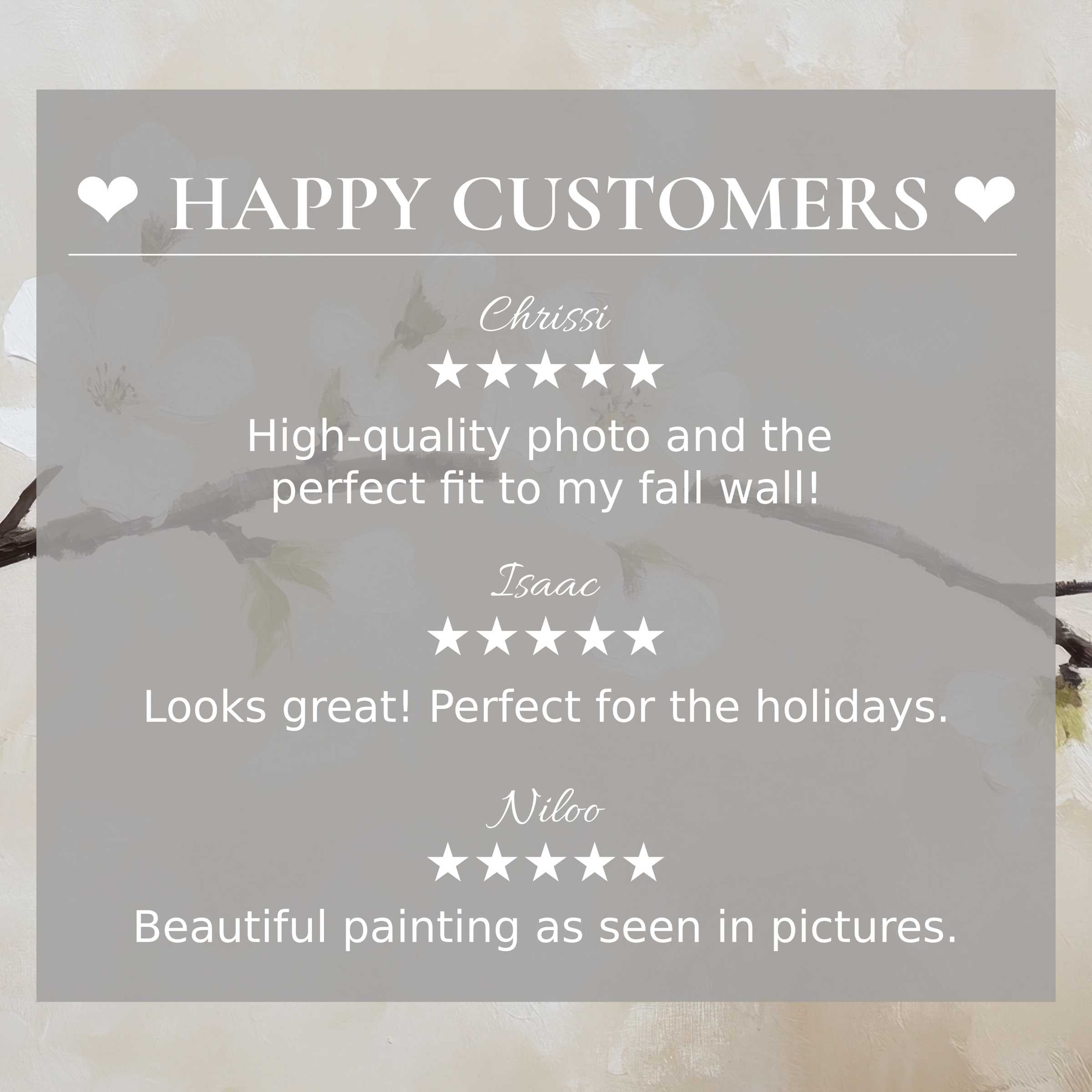 Refined spring art for Frame TV with soft blossom hues; happy customer reviews build trust and showcase timeless elegance