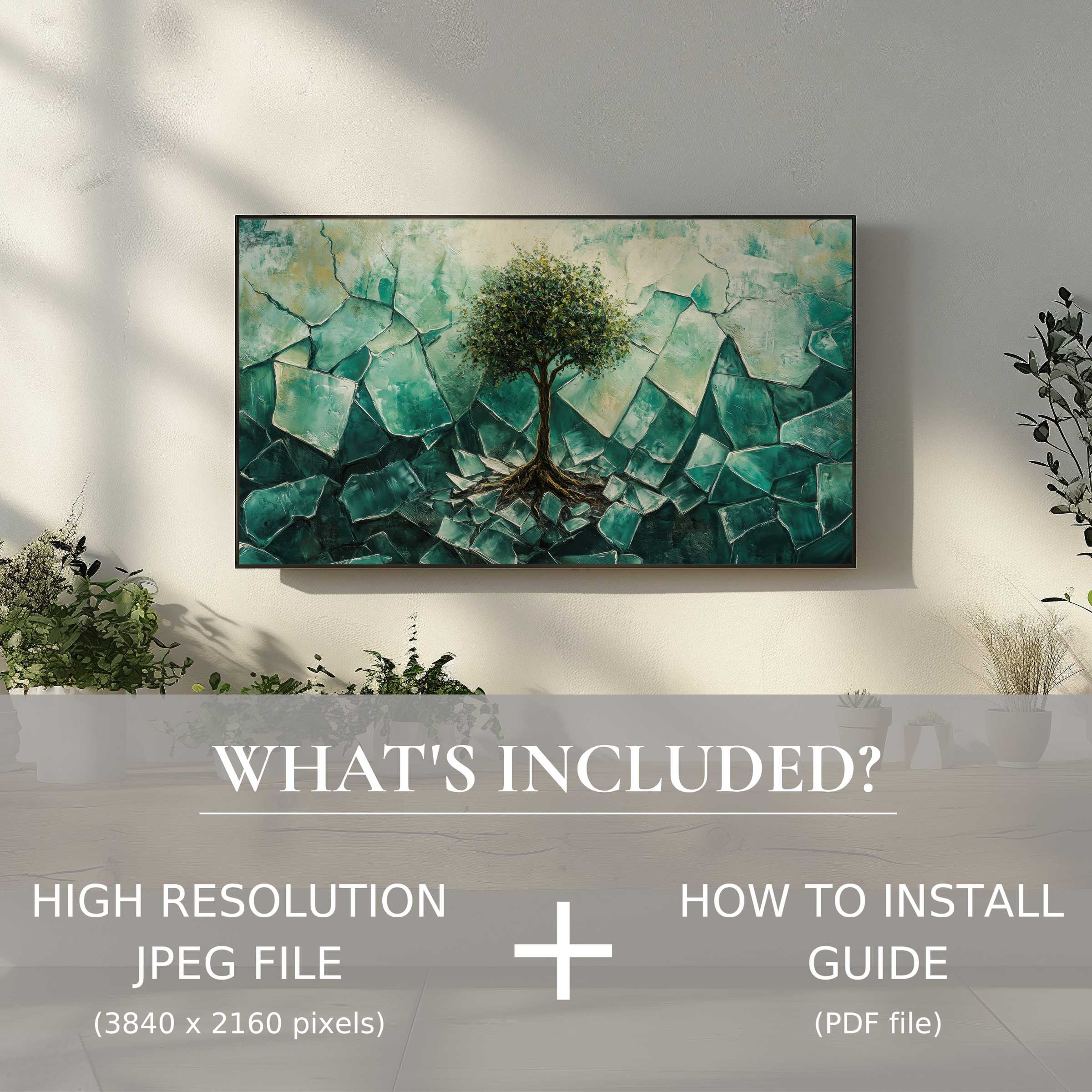 Elegant street art digital TV art download enhances modern living spaces with effortless digital use for stylish decor