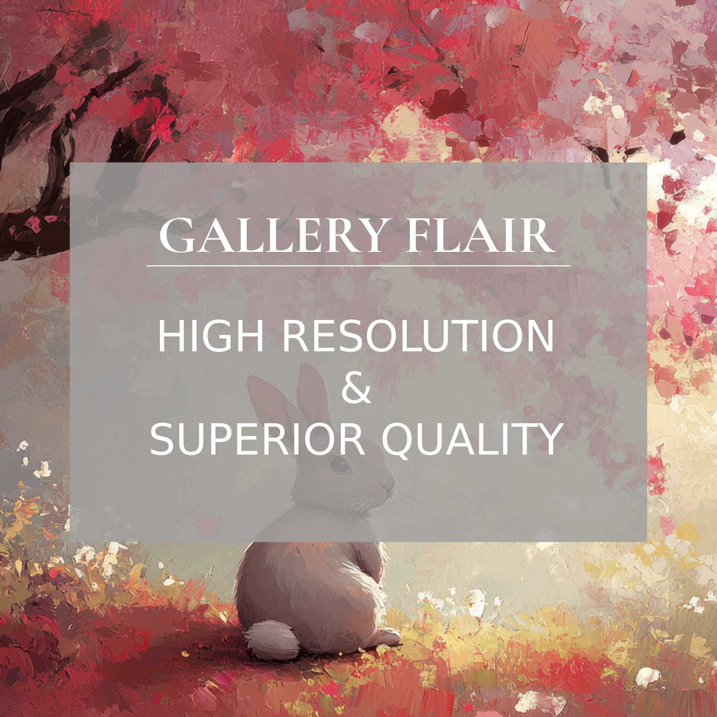 Elegant impressionist easter Frame TV picture featuring a soft-focus rabbit in vibrant, high-resolution detail