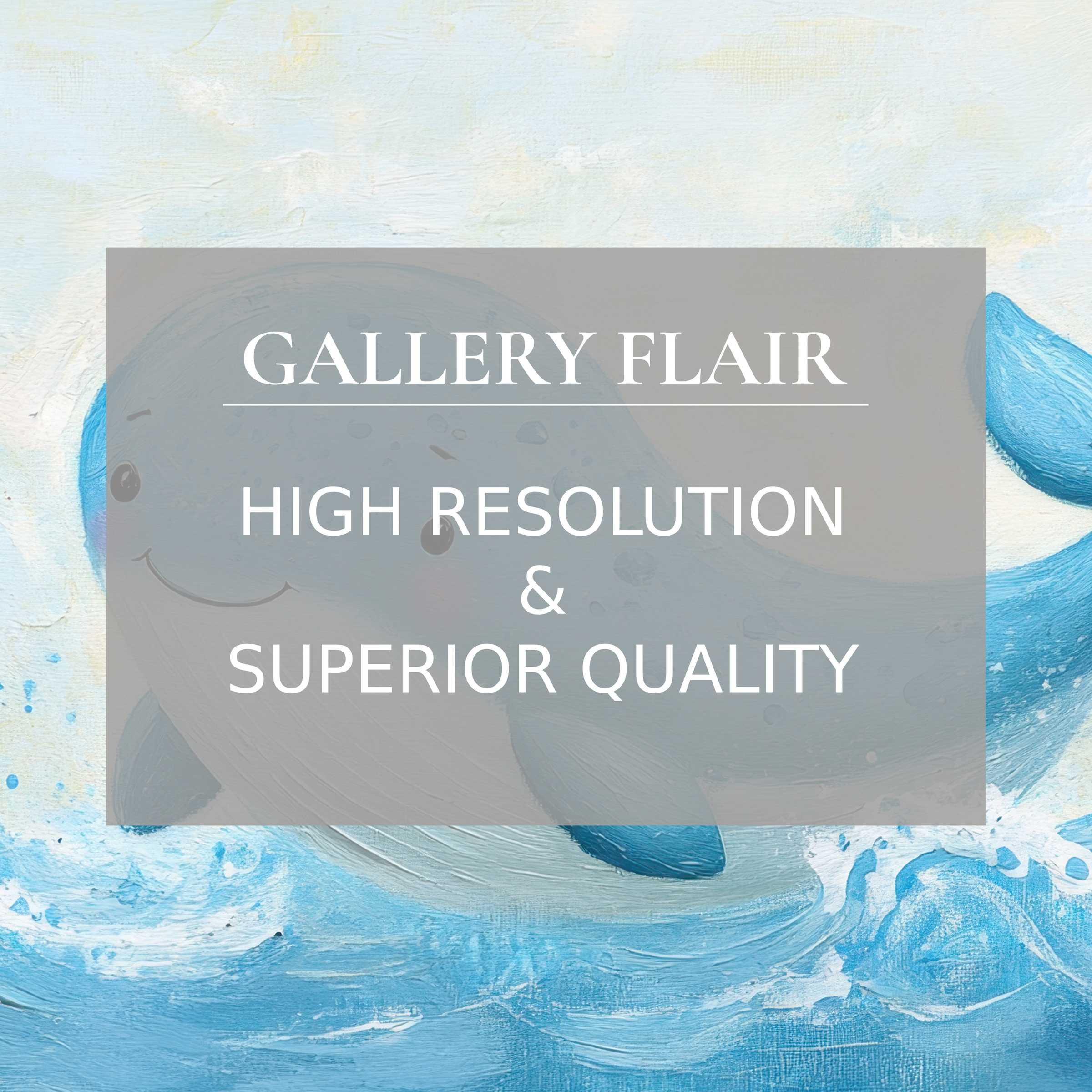 Playful nursery printable art featuring a smiling whale in soothing ocean hues, enhancing serene modern nursery decor with premium detail