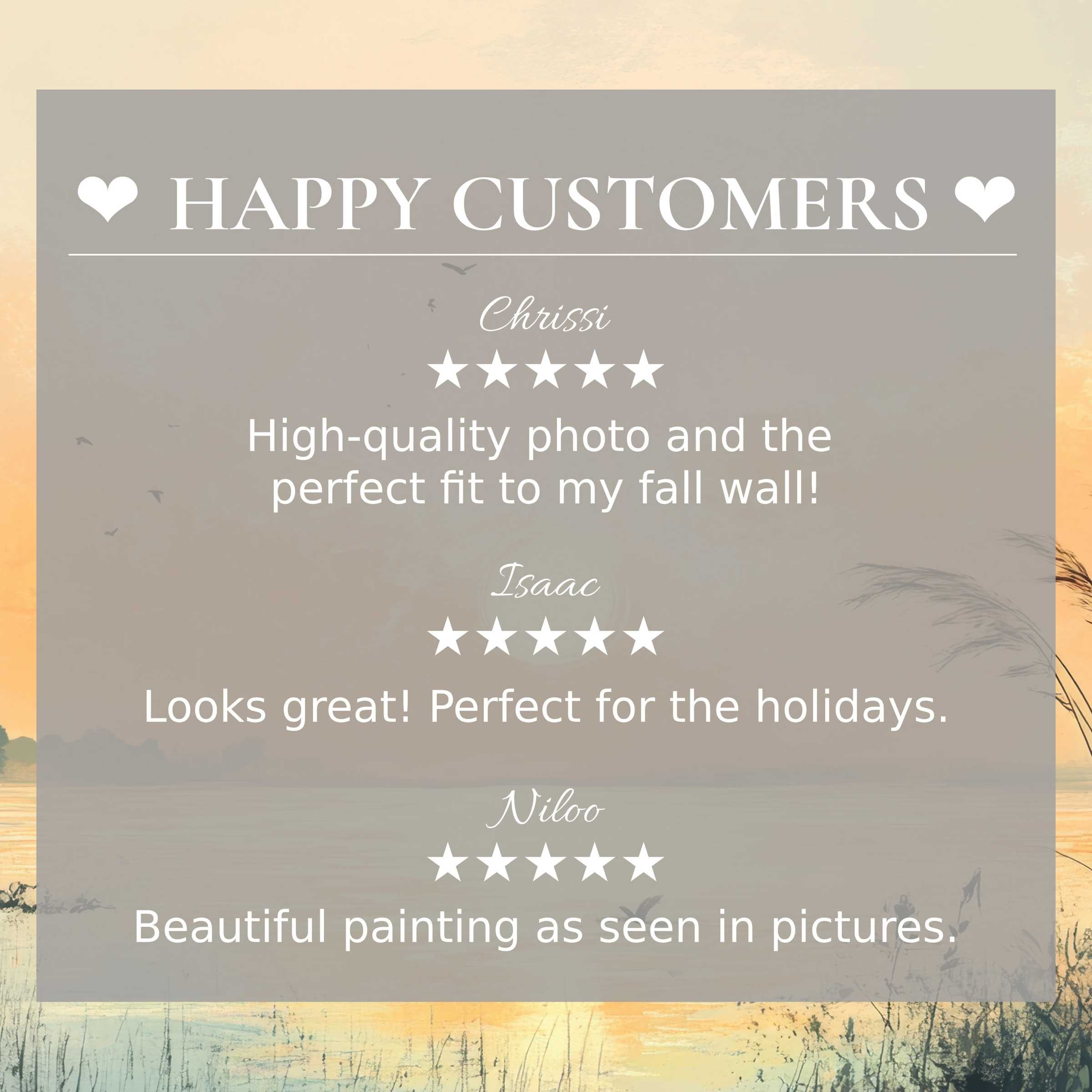 Coastal art for Frame TV with abstract sunset hues; happy customer reviews build trust and showcase elegance