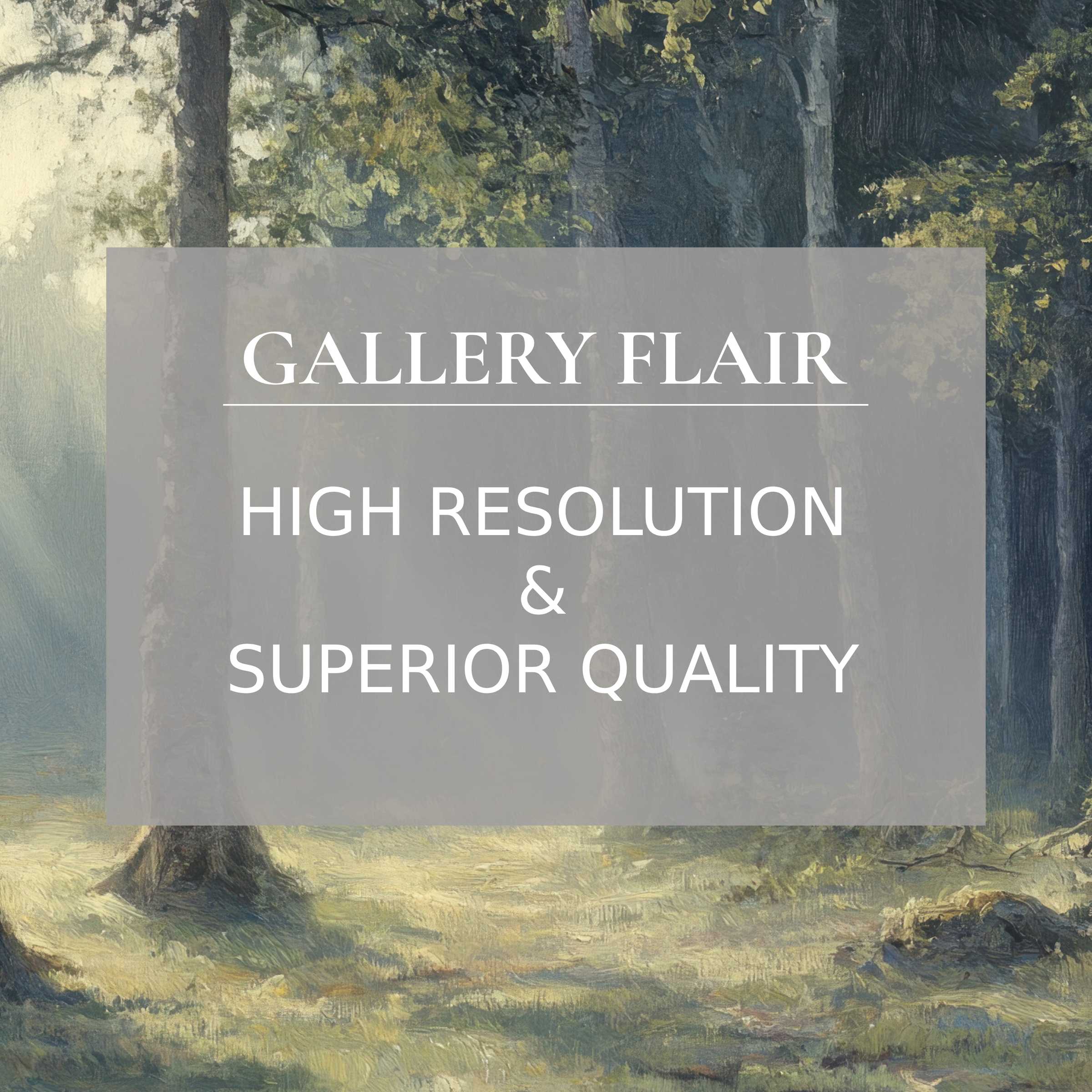 Vintage printable art capturing a serene forest landscape, radiating calming warmth with exquisite high-resolution detail Perfect for elevating modern interiors with timeless elegance and refined nature-inspired charm