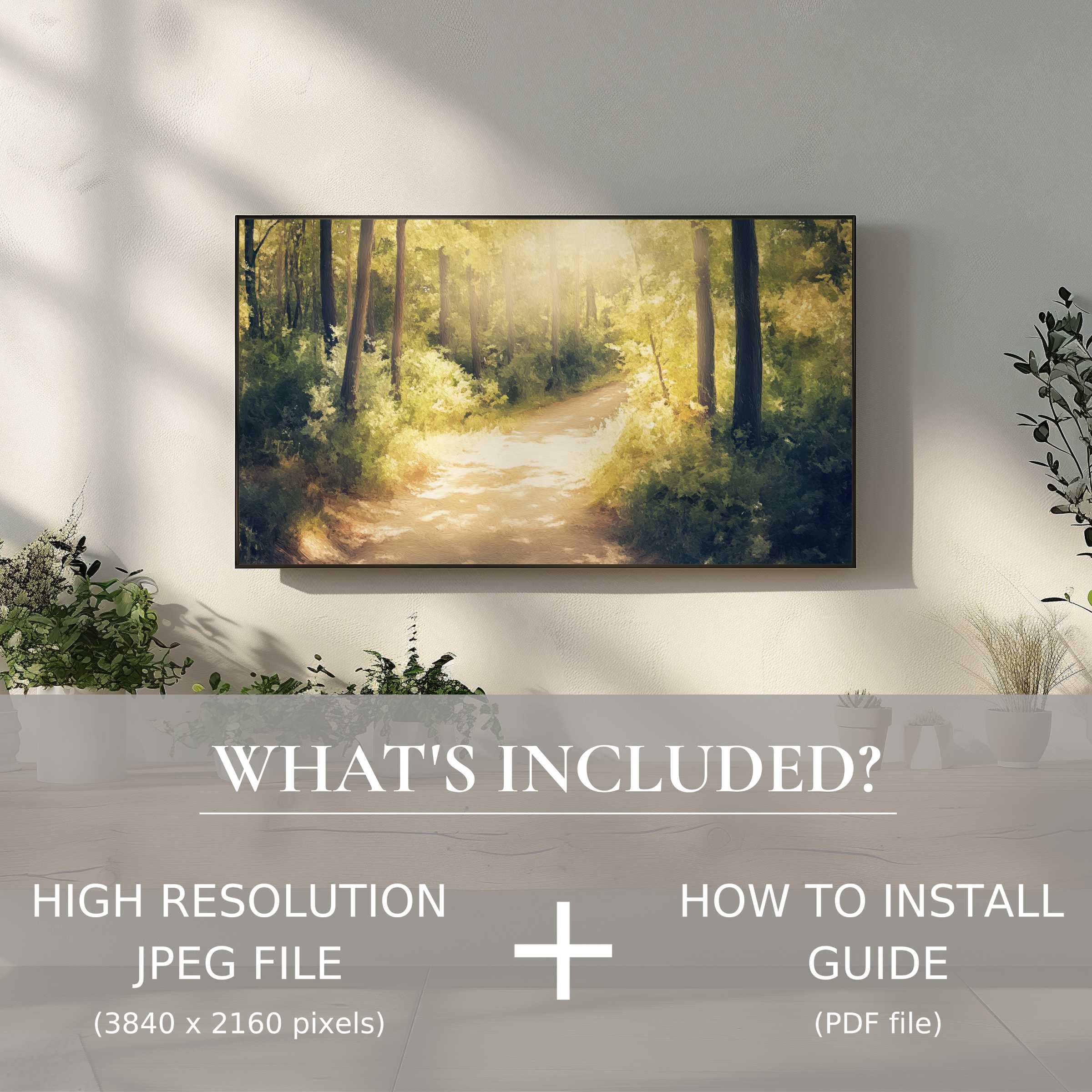 Stylish vintage digital TV art download adds warmth and elegance, easily enhancing your modern living space digitally